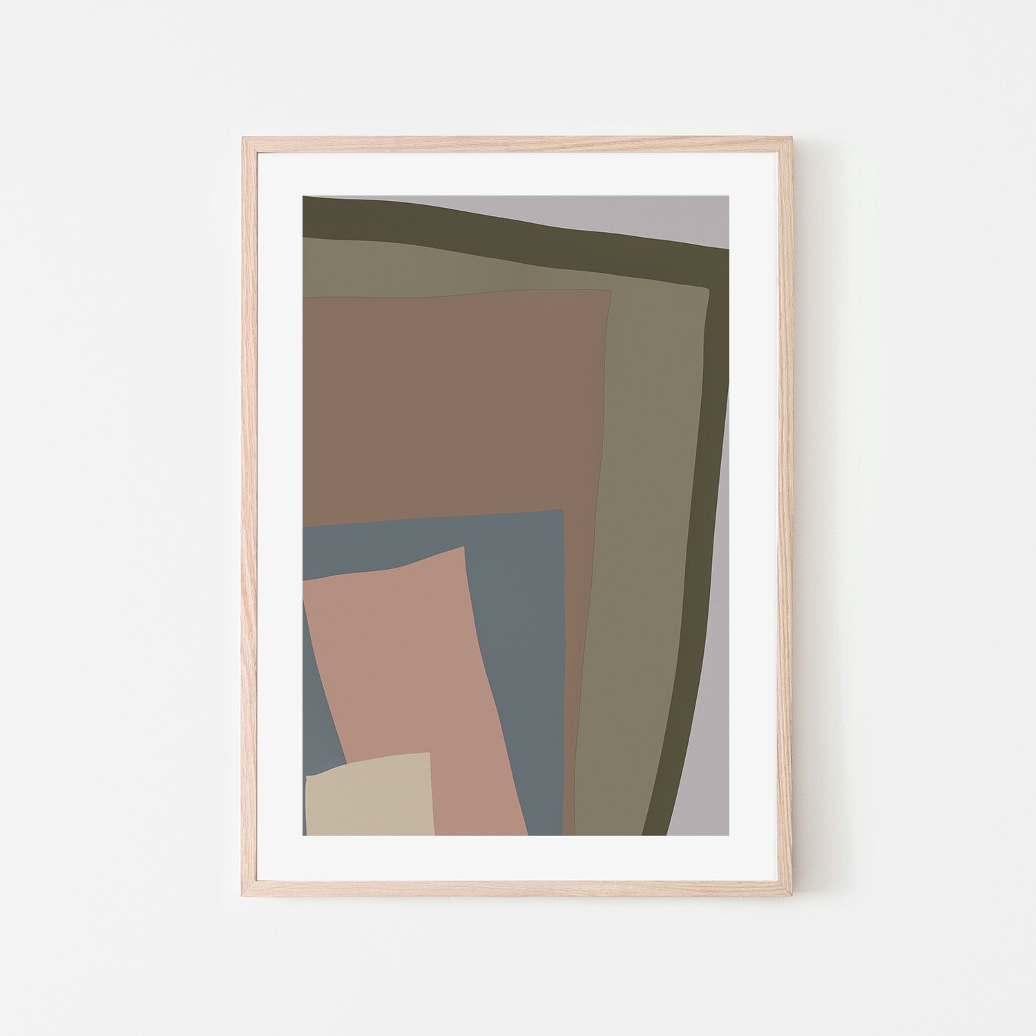 wall-art-print-canvas-poster-framed-Brown Cut Out, Style A , By JL Design-6