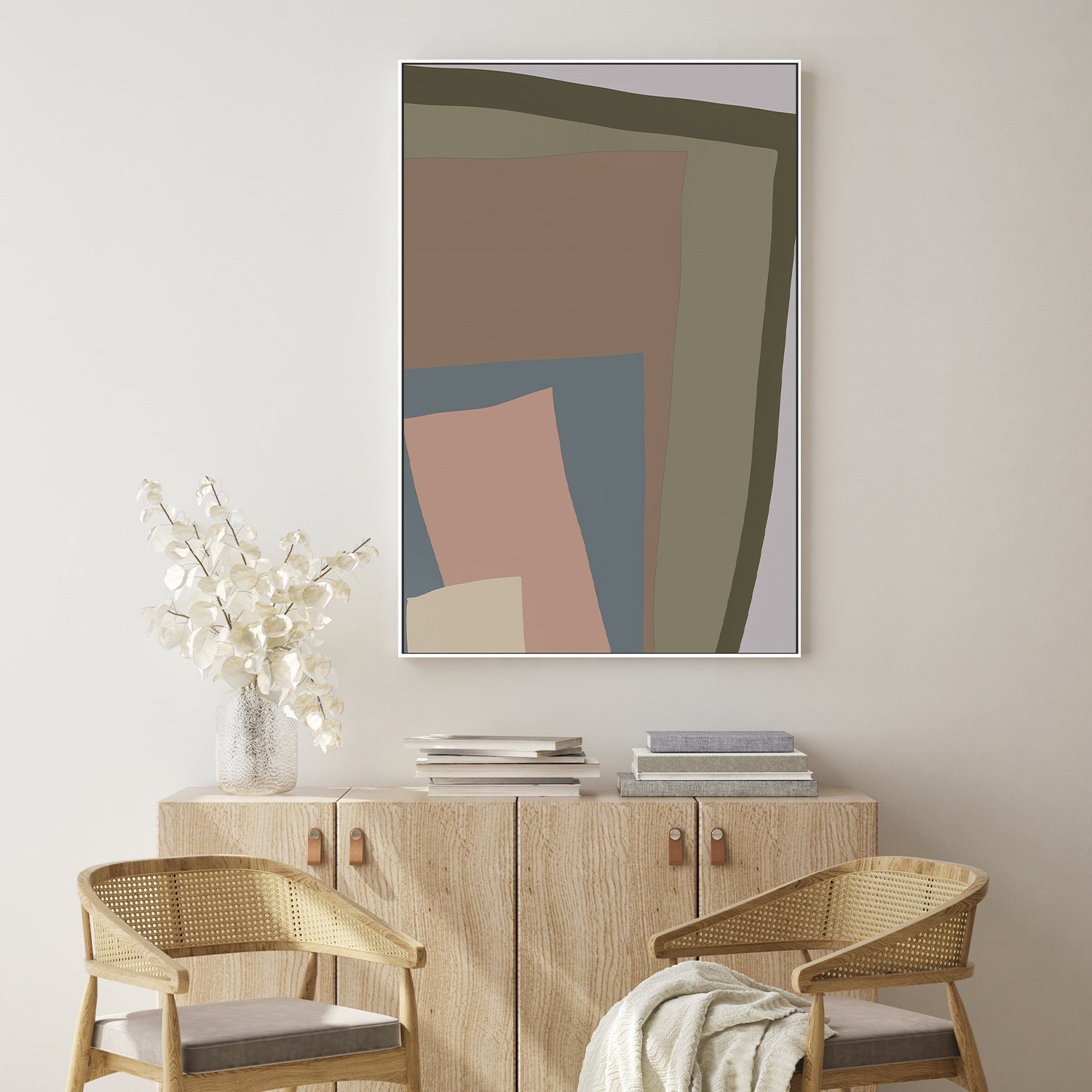 wall-art-print-canvas-poster-framed-Brown Cut Out, Style A , By JL Design-7