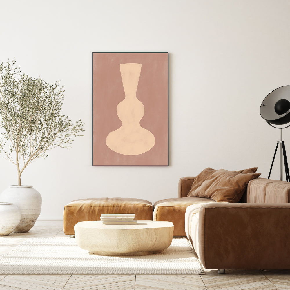 wall-art-print-canvas-poster-framed-Brown Pottery , By Elena Ristova-GIOIA-WALL-ART