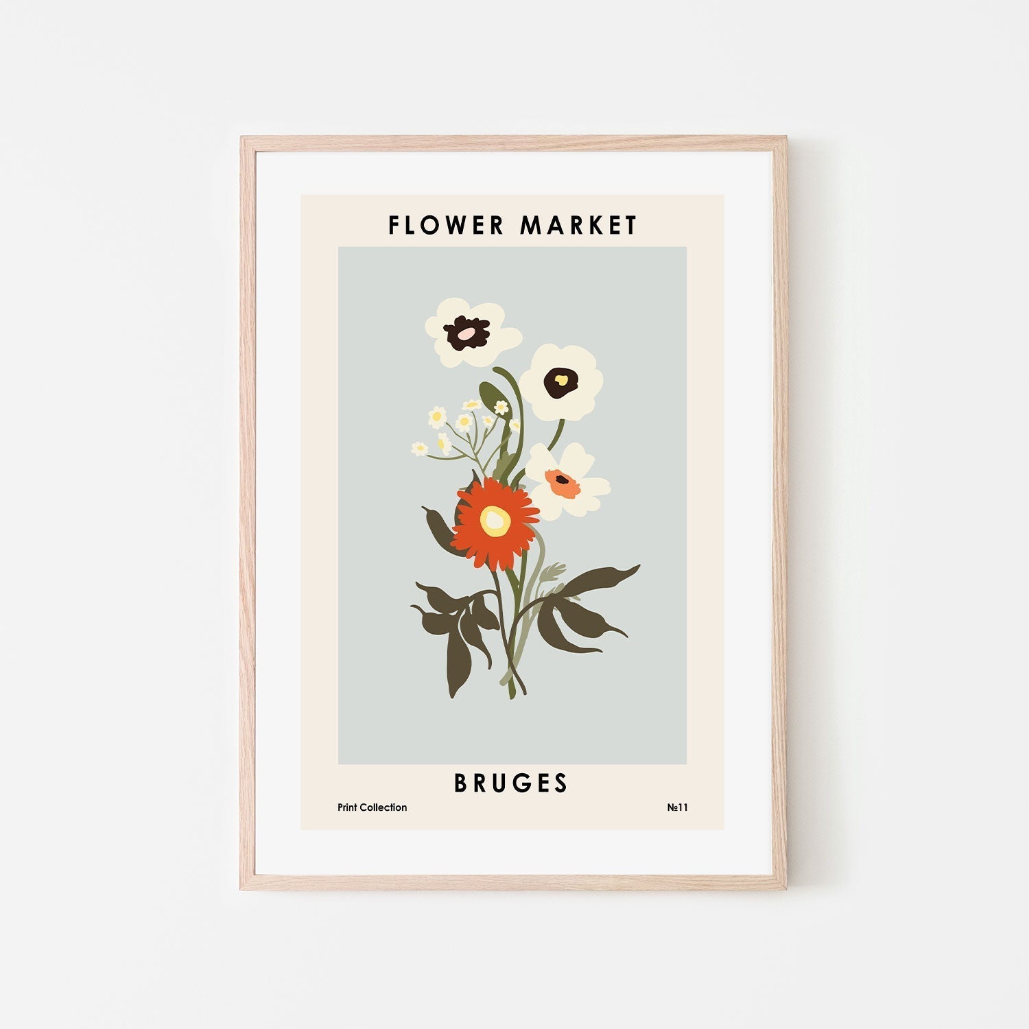 wall-art-print-canvas-poster-framed-Bruges Flower Market-GIOIA-WALL-ART
