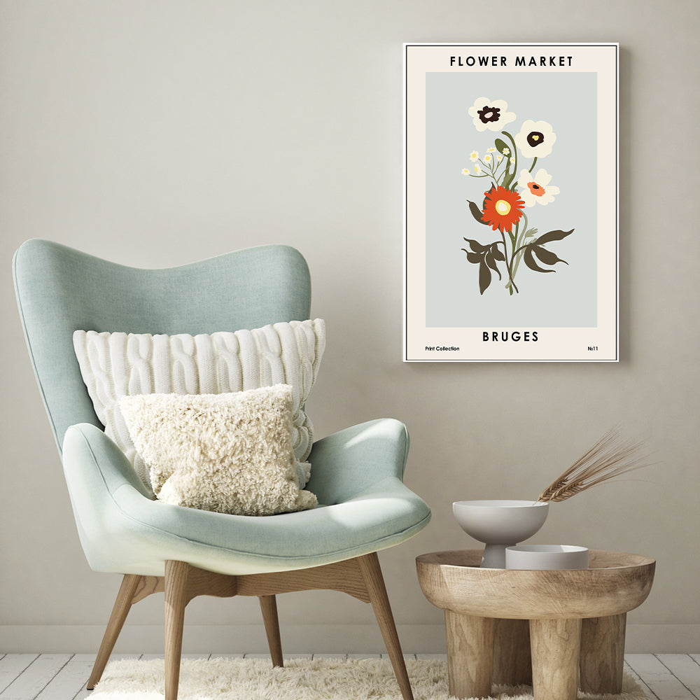 wall-art-print-canvas-poster-framed-Bruges Flower Market-GIOIA-WALL-ART