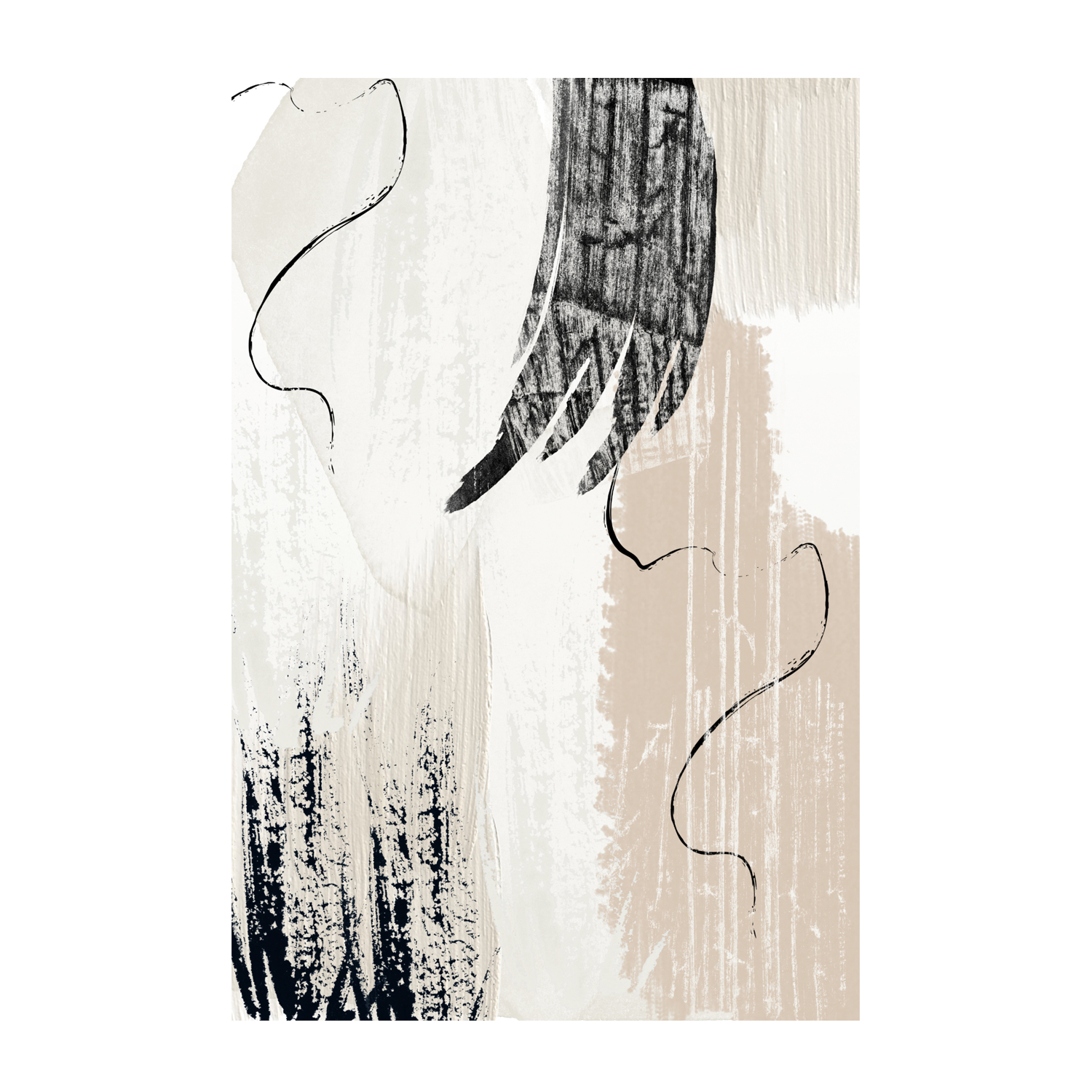 wall-art-print-canvas-poster-framed-Brush Strokes, Style B , By Sally Ann Moss-GIOIA-WALL-ART
