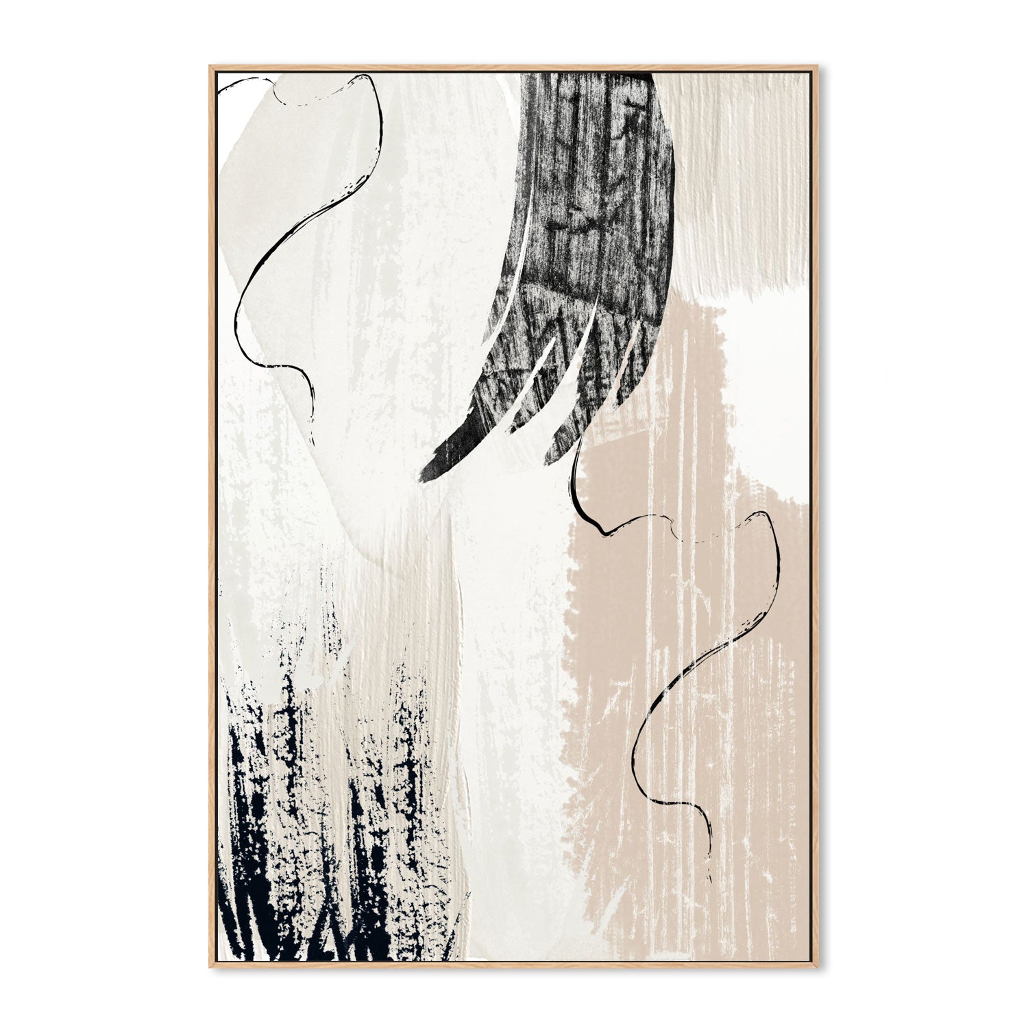 wall-art-print-canvas-poster-framed-Brush Strokes, Style B , By Sally Ann Moss-GIOIA-WALL-ART