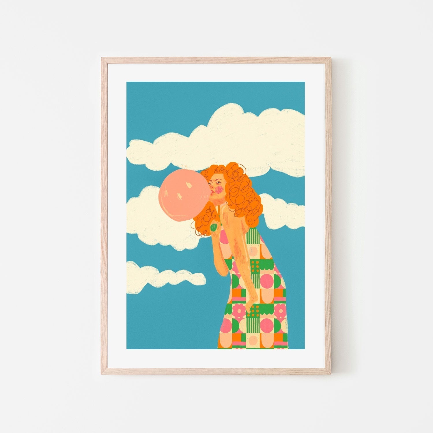 wall-art-print-canvas-poster-framed-Bubble Gum , By Gigi Rosado-GIOIA-WALL-ART