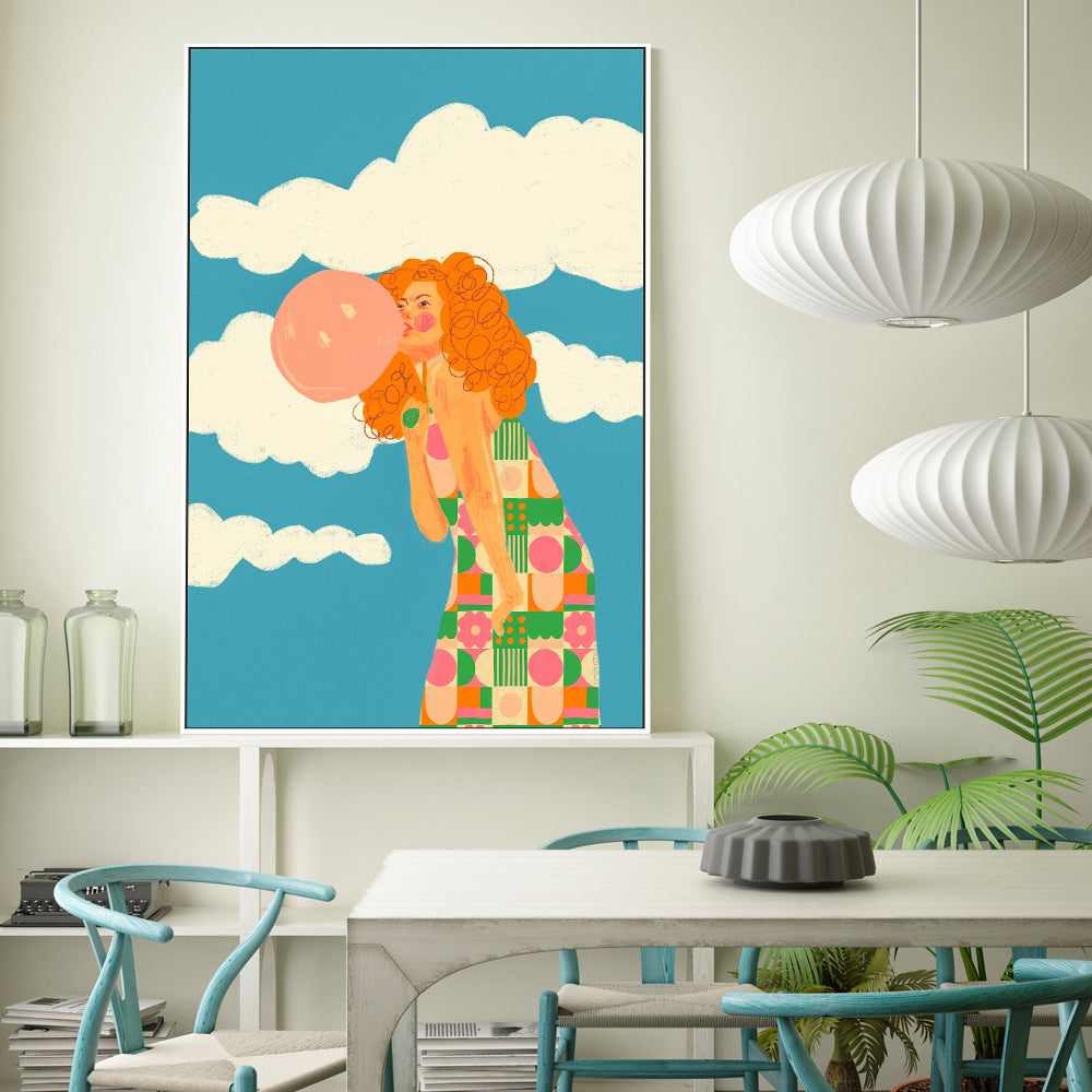 wall-art-print-canvas-poster-framed-Bubble Gum , By Gigi Rosado-GIOIA-WALL-ART