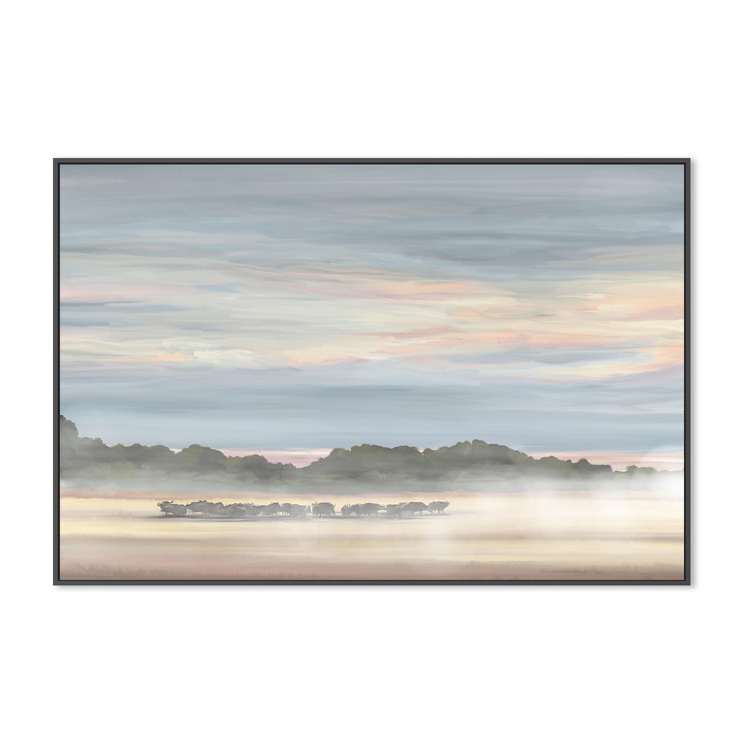 wall-art-print-canvas-poster-framed-Buffalos In Botswana , By Jenna Alheit-3