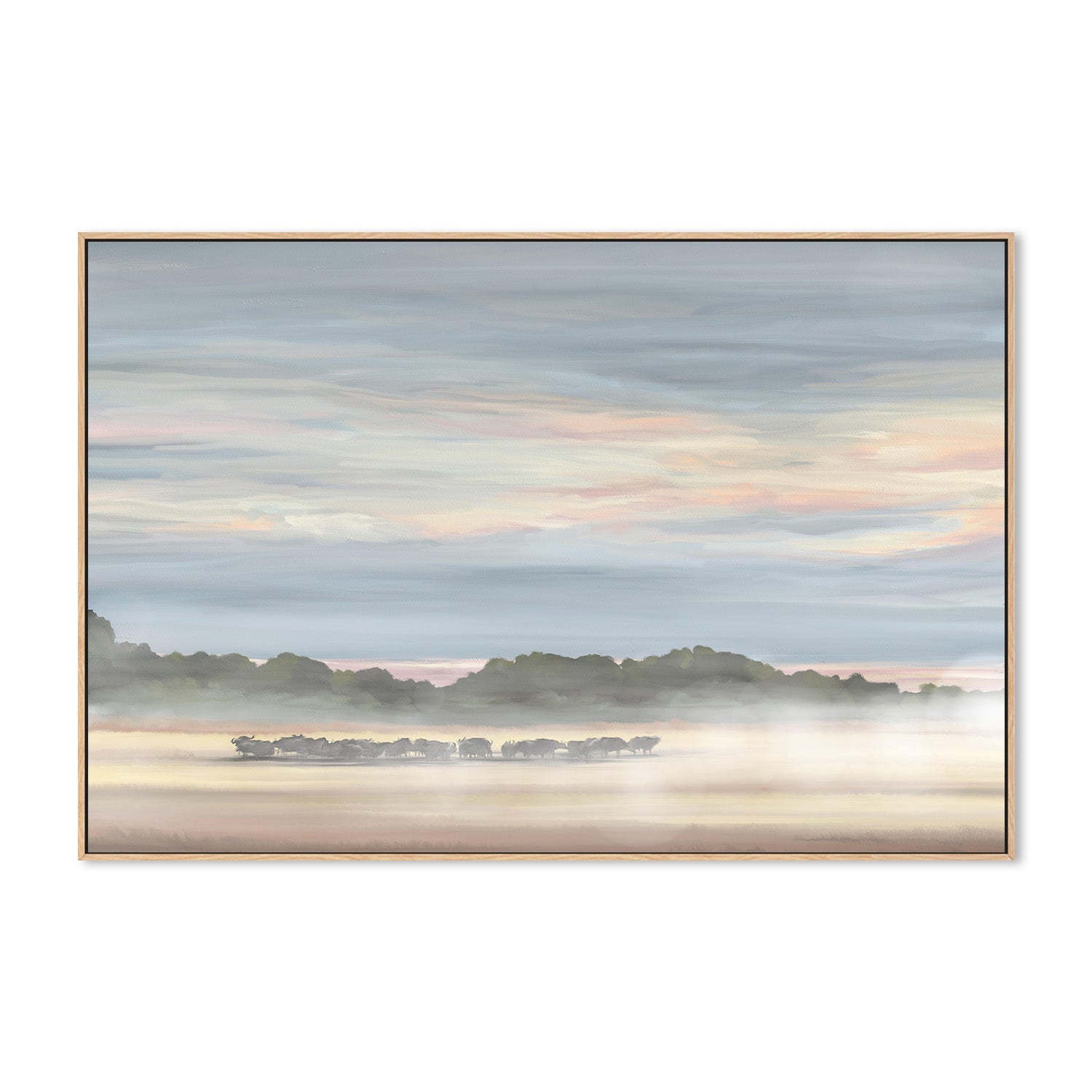 wall-art-print-canvas-poster-framed-Buffalos In Botswana , By Jenna Alheit-4