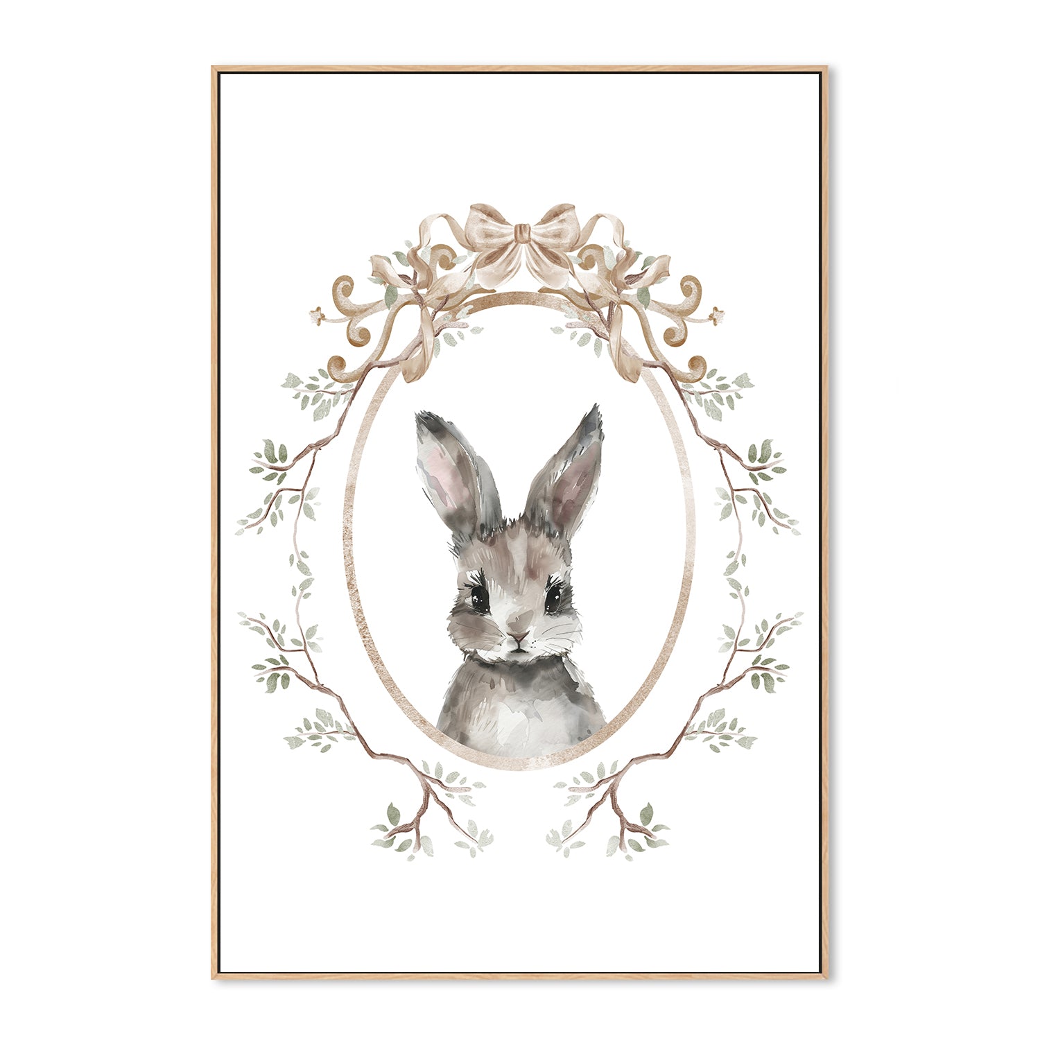 wall-art-print-canvas-poster-framed-Bunny , By At Viv Home Prints-4
