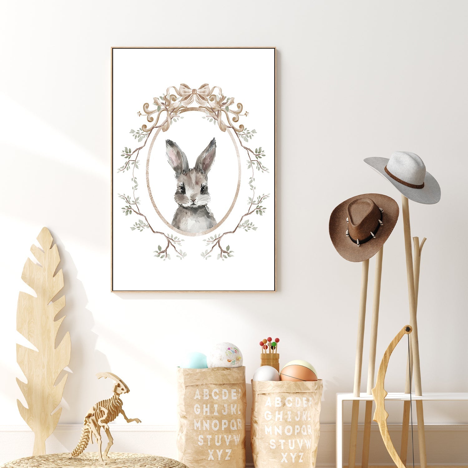 wall-art-print-canvas-poster-framed-Bunny , By At Viv Home Prints-7