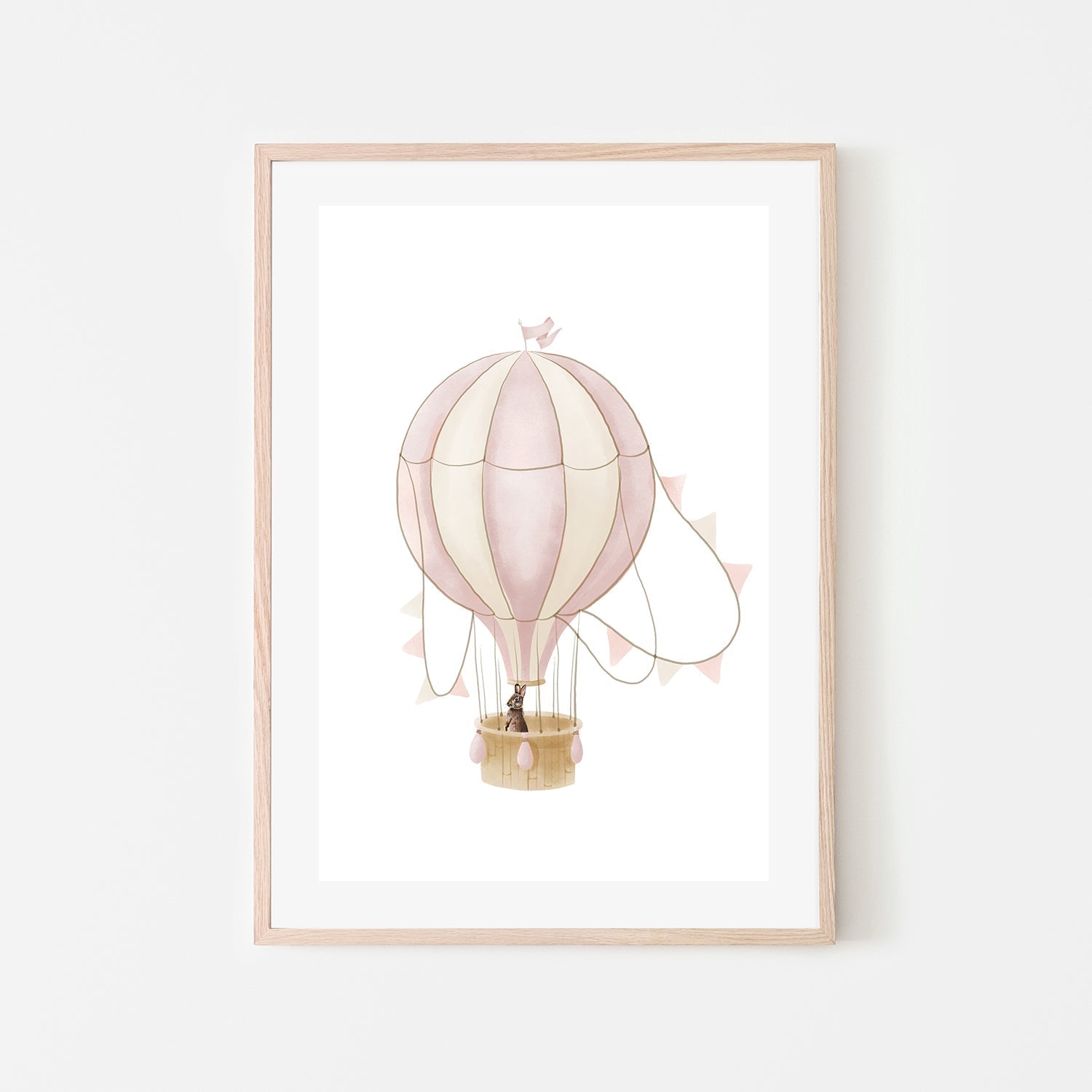 wall-art-print-canvas-poster-framed-Bunny With Balloon , By At Viv Home Prints-6