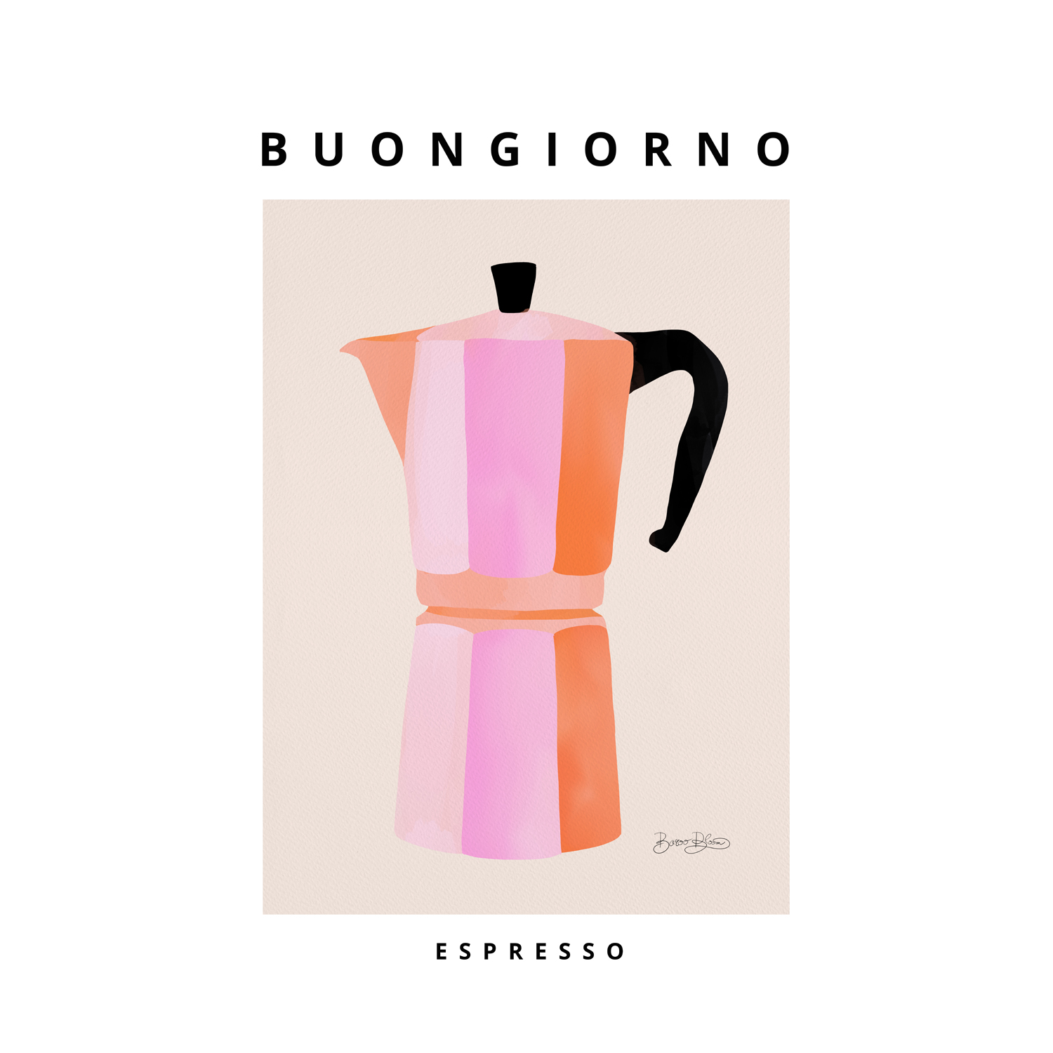 wall-art-print-canvas-poster-framed-Buongiorno Espresso-1