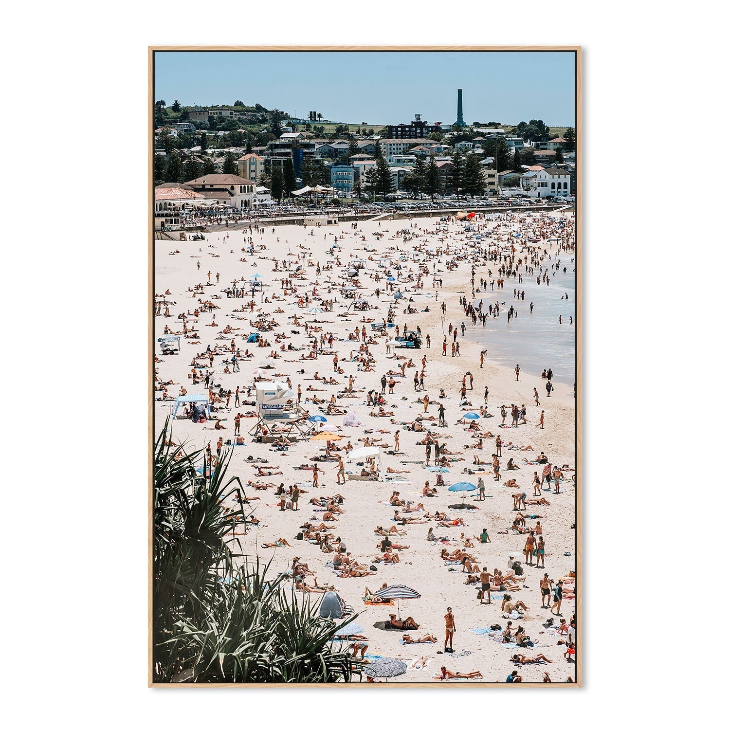 wall-art-print-canvas-poster-framed-Busy Bondi Beach , By Ilana Sallick-4