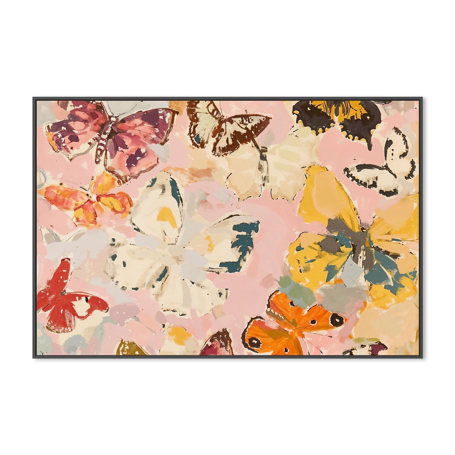 wall-art-print-canvas-poster-framed-Butterflies , By Lady Hana-3