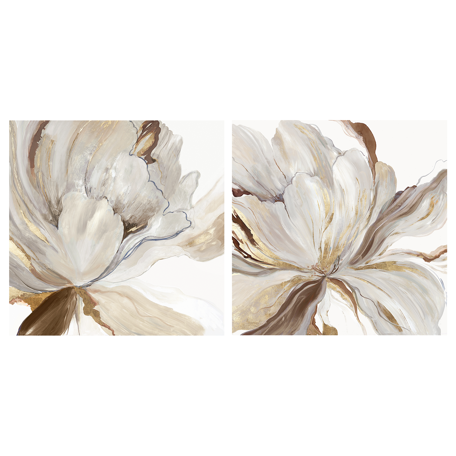 wall-art-print-canvas-poster-framed-Butterfly Flower, Style A & B, Set Of 2 , By Asia Jensen-1