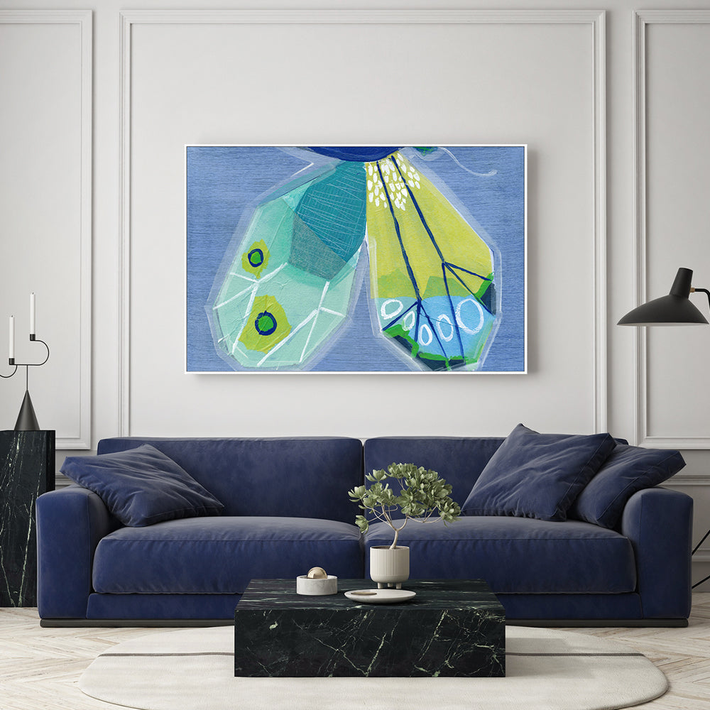 wall-art-print-canvas-poster-framed-Butterfly Right , By Jenny Westenhofer Art-7