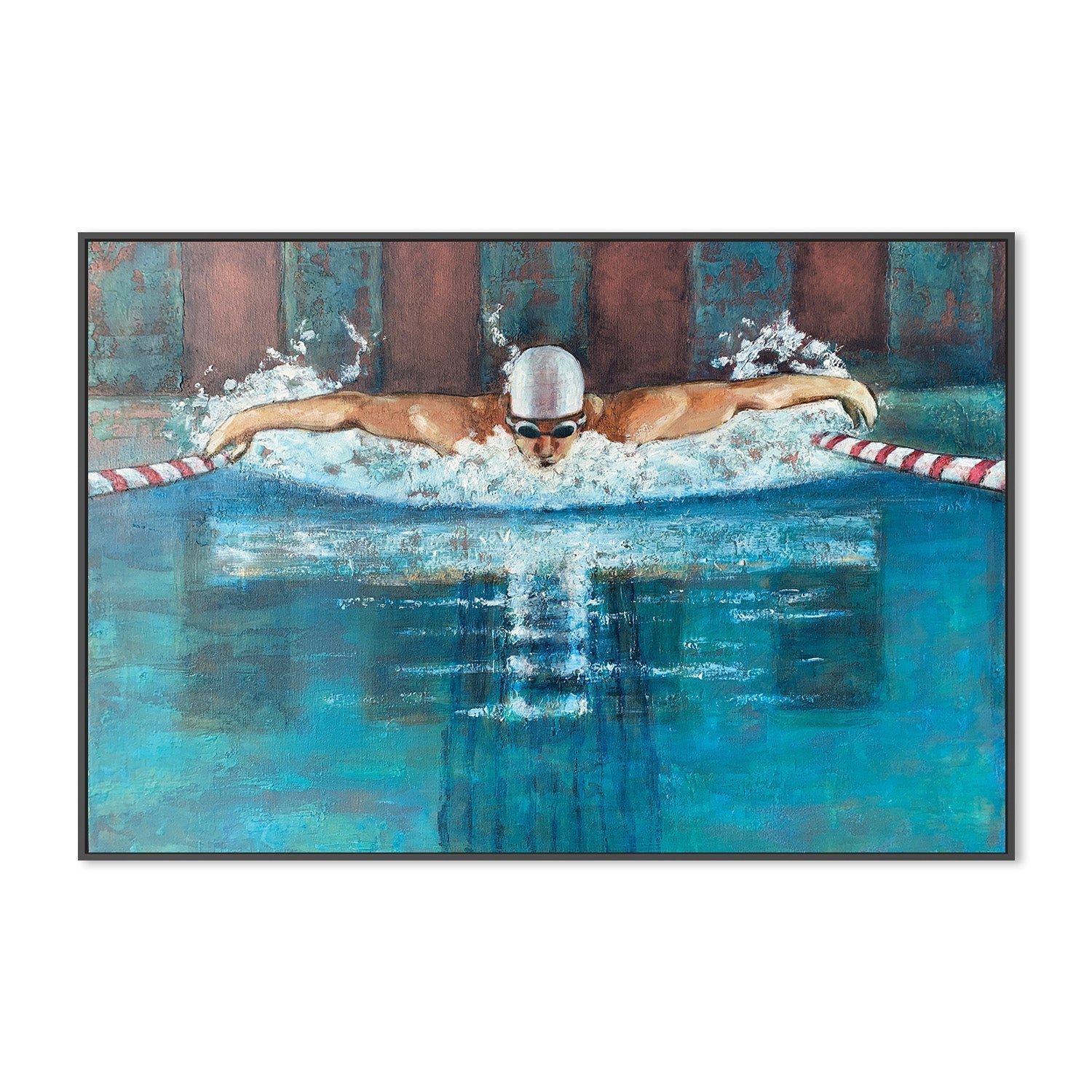 wall-art-print-canvas-poster-framed-Butterfly with White Cap-3