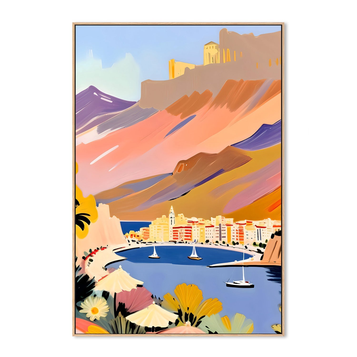 wall-art-print-canvas-poster-framed-By The Harbor-4