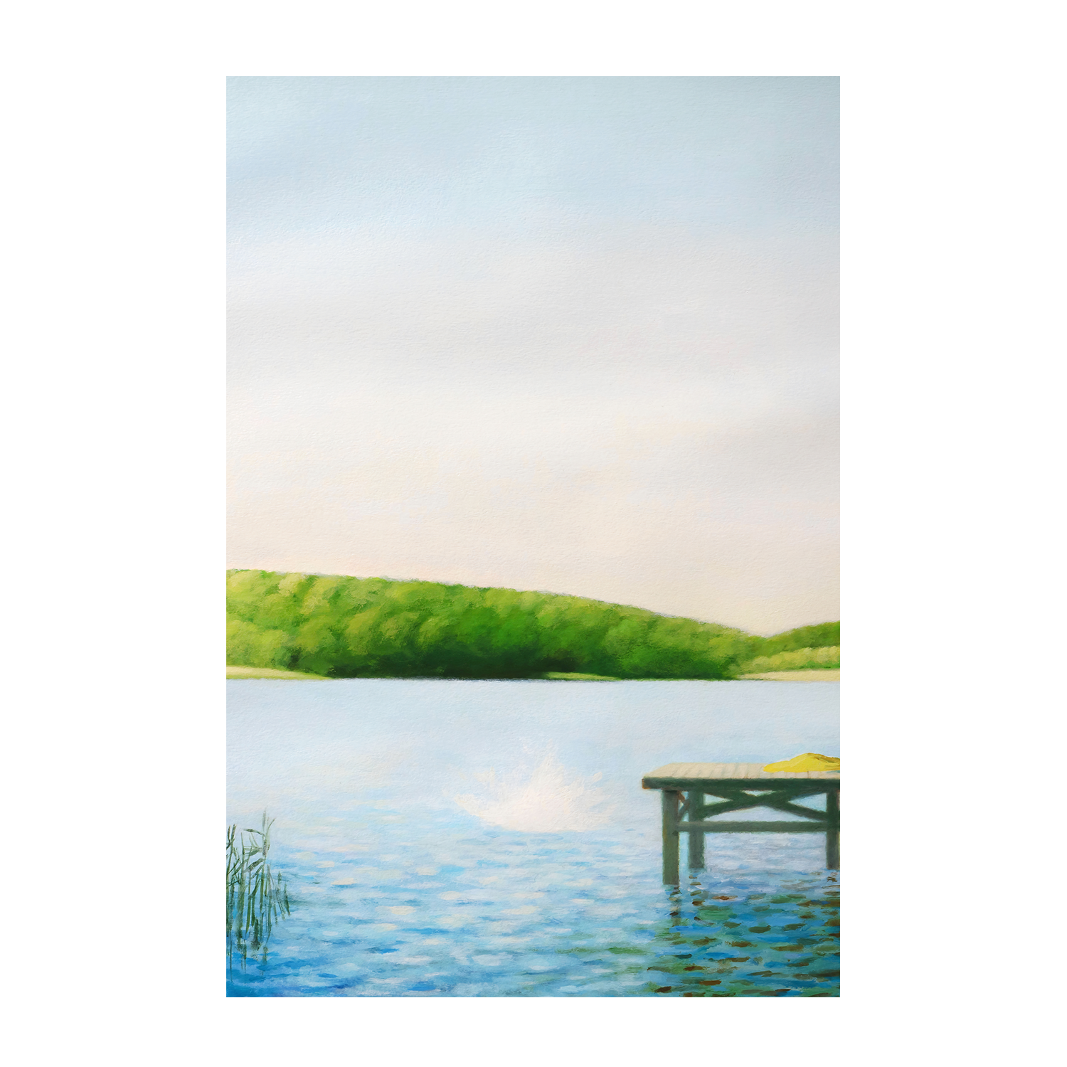 wall-art-print-canvas-poster-framed-By The Lake , By Ieva Baklane-1