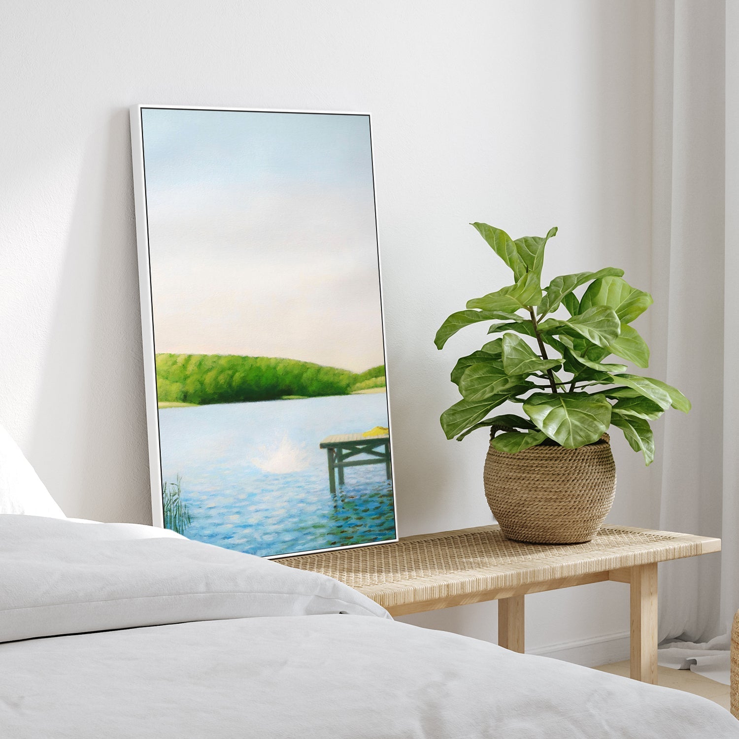 wall-art-print-canvas-poster-framed-By The Lake , By Ieva Baklane-2