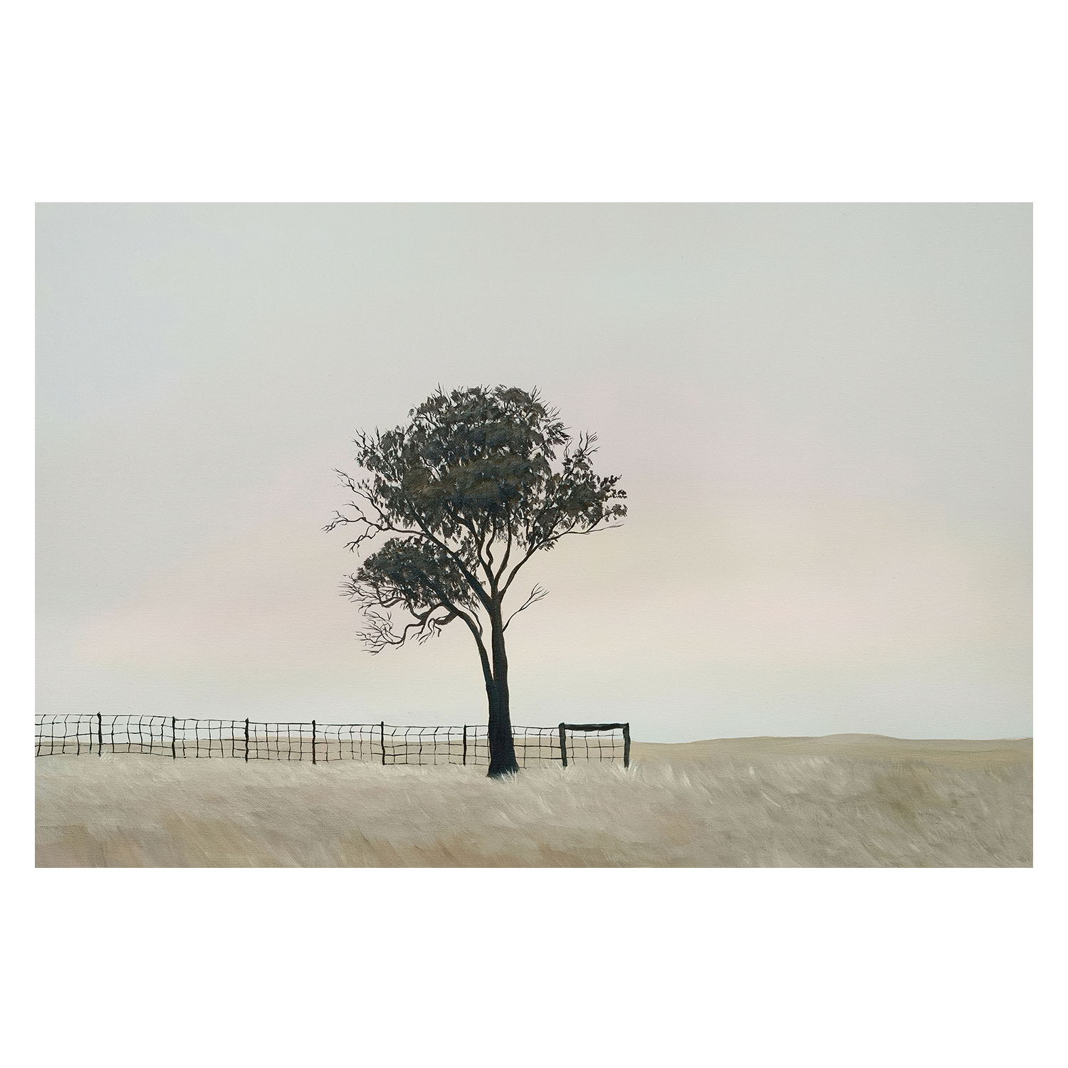 wall-art-print-canvas-poster-framed-By The Old Fence , By Kelle Wright-1