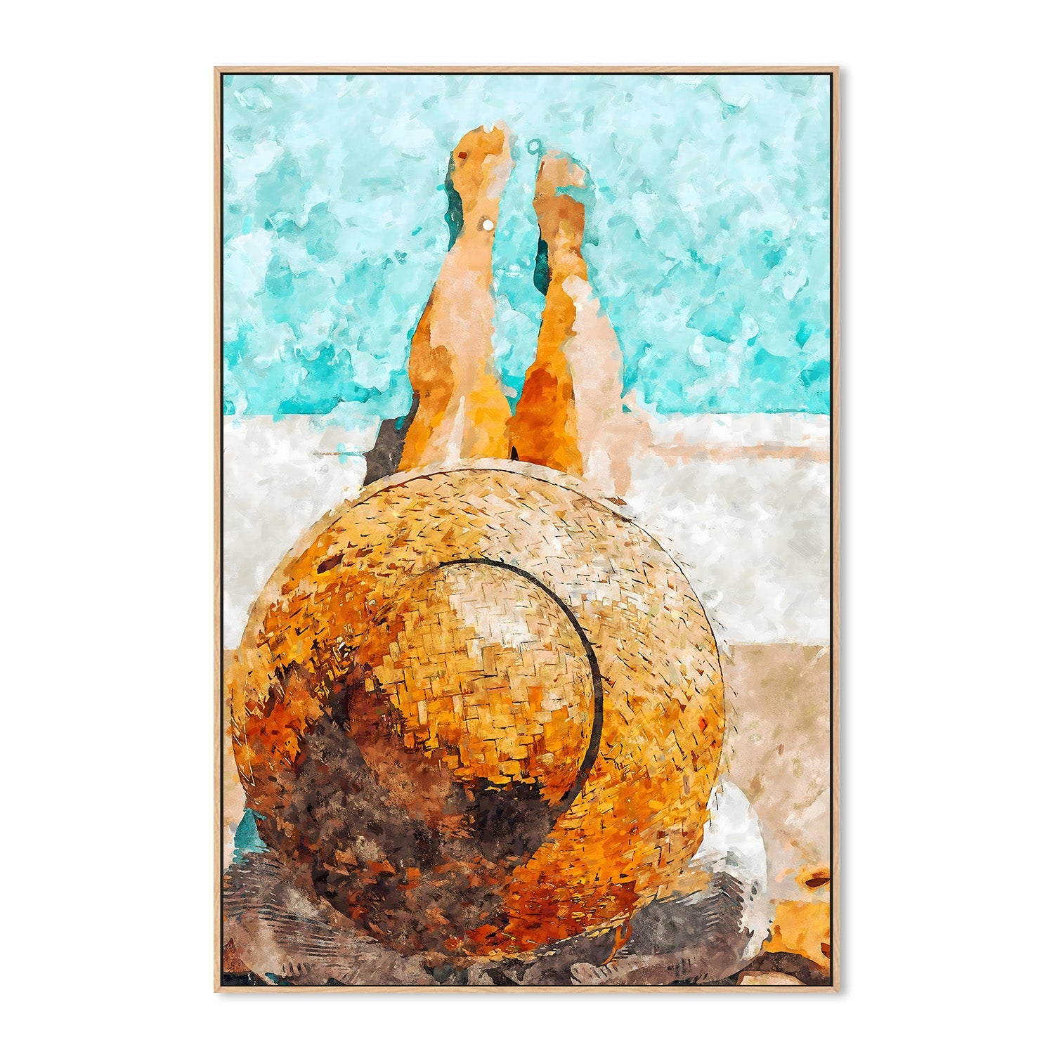 wall-art-print-canvas-poster-framed-By the Pool All Day-4