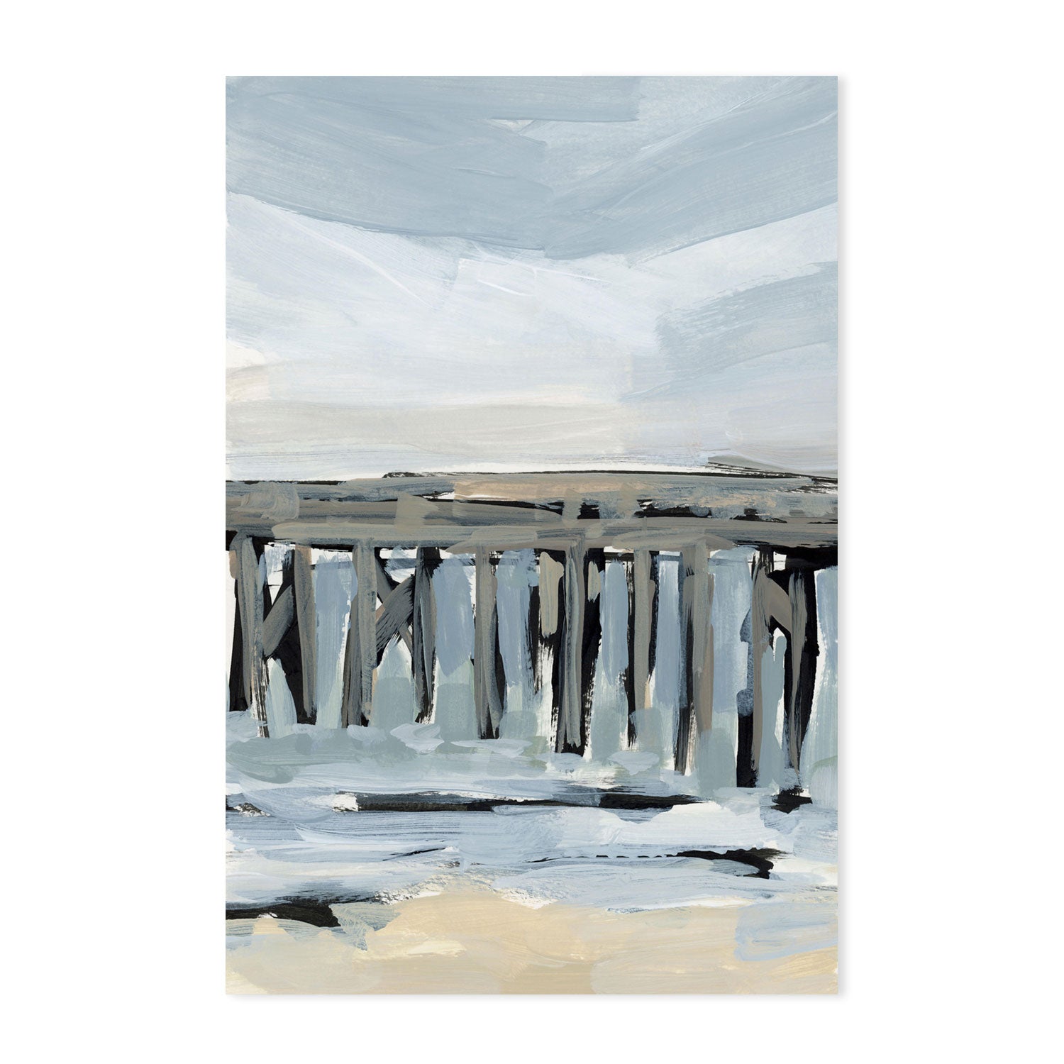 wall-art-print-canvas-poster-framed-By The Sea, Style B-by-Emily Wood-Gioia Wall Art