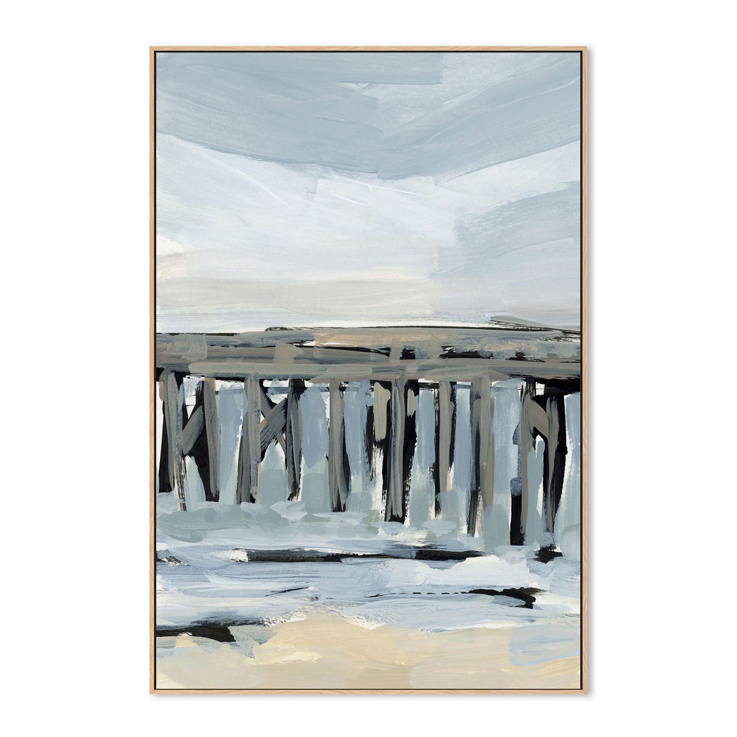 wall-art-print-canvas-poster-framed-By The Sea, Style B-by-Emily Wood-Gioia Wall Art