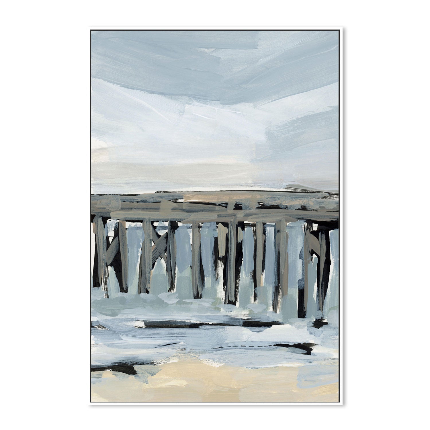wall-art-print-canvas-poster-framed-By The Sea, Style B-by-Emily Wood-Gioia Wall Art