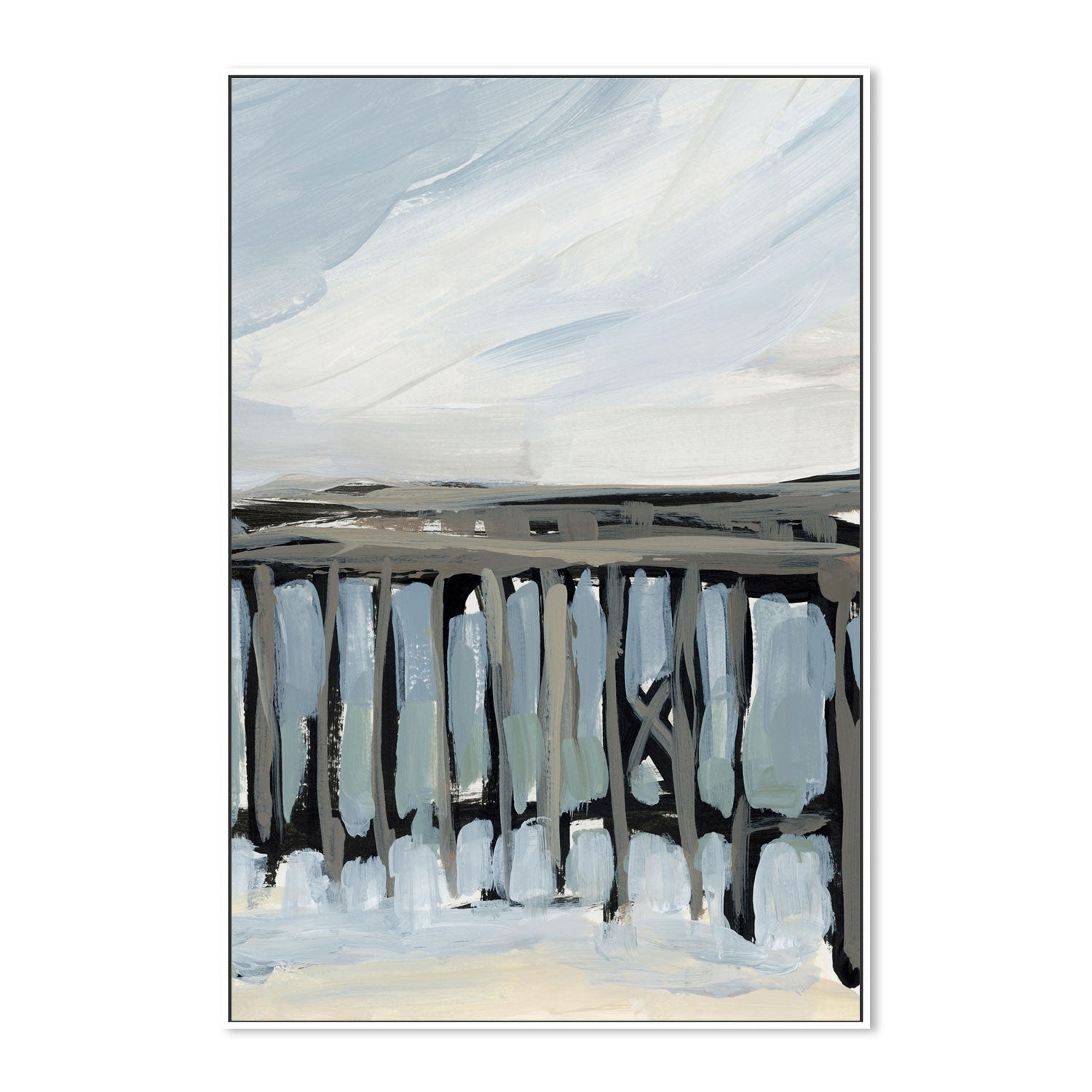 wall-art-print-canvas-poster-framed-By The Sea, Style C-by-Emily Wood-Gioia Wall Art