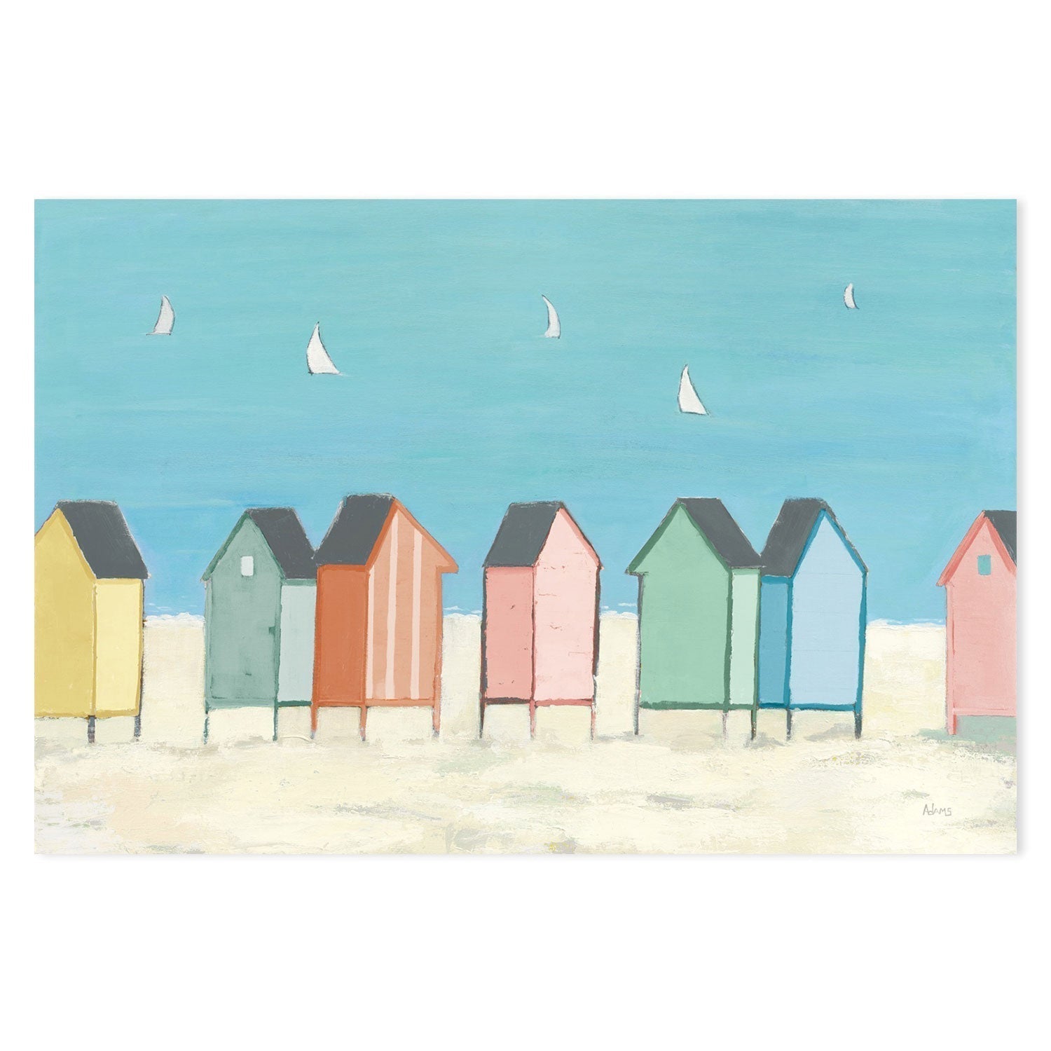 wall-art-print-canvas-poster-framed-Cabanas, Style A-by-Phyllis Adams-Gioia Wall Art