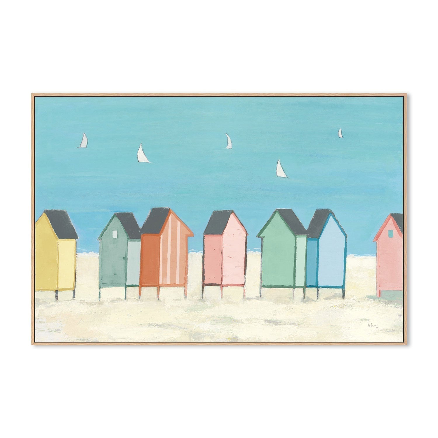 wall-art-print-canvas-poster-framed-Cabanas, Style A-by-Phyllis Adams-Gioia Wall Art