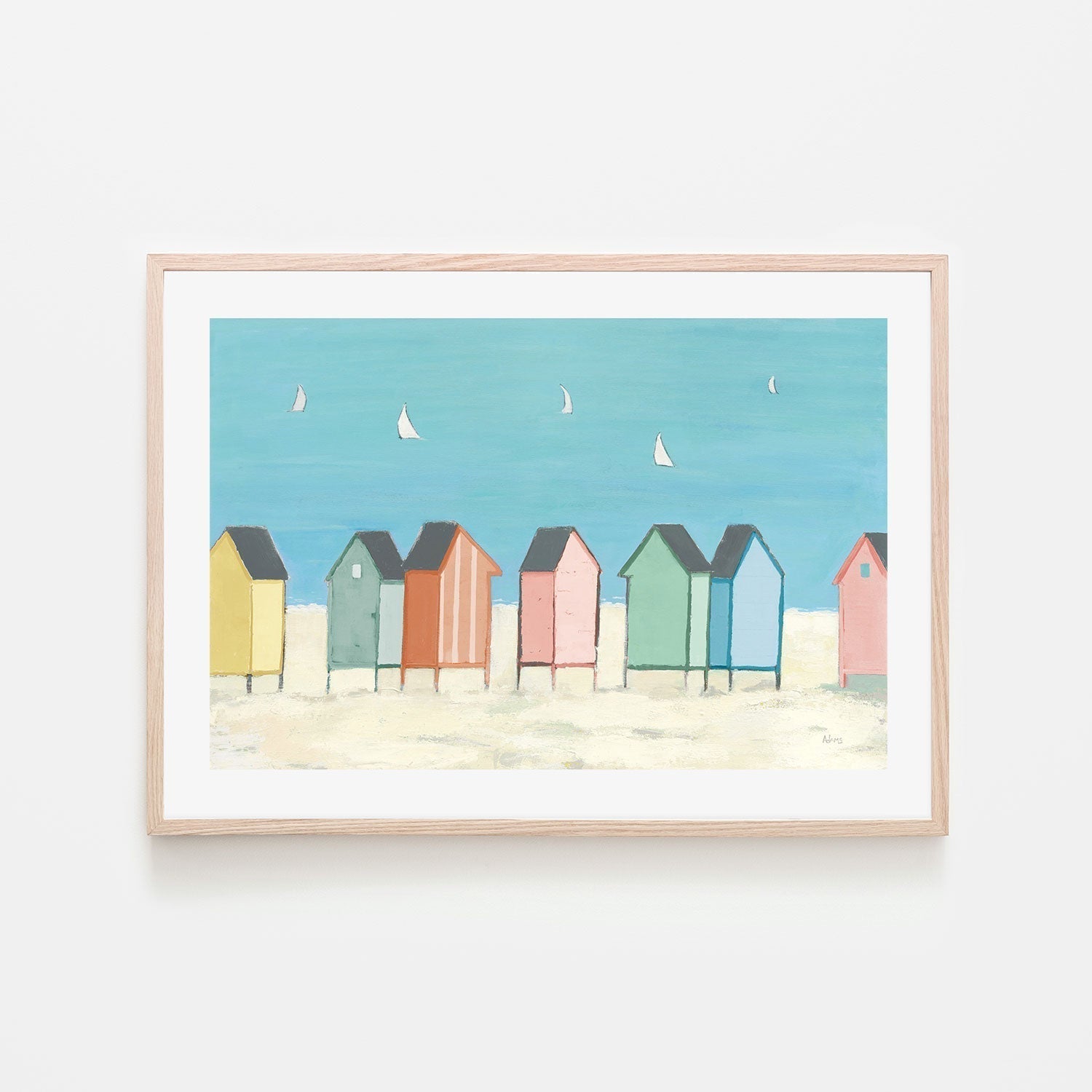 wall-art-print-canvas-poster-framed-Cabanas, Style A-by-Phyllis Adams-Gioia Wall Art