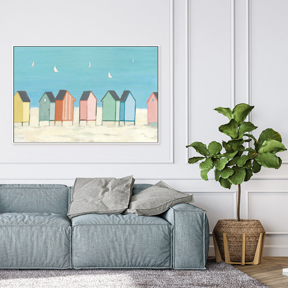 wall-art-print-canvas-poster-framed-Cabanas, Style A-by-Phyllis Adams-Gioia Wall Art