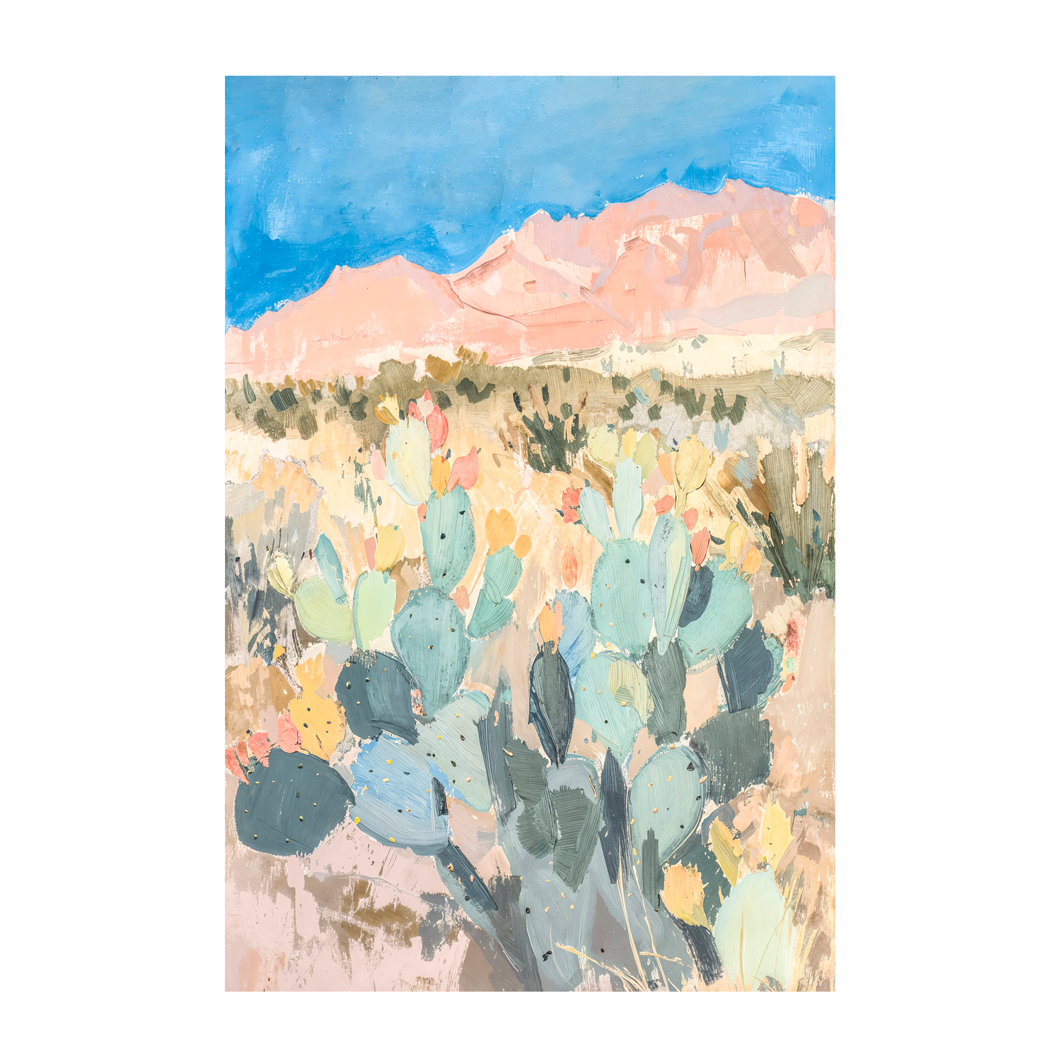 wall-art-print-canvas-poster-framed-Cactus , By Lady Hana-1