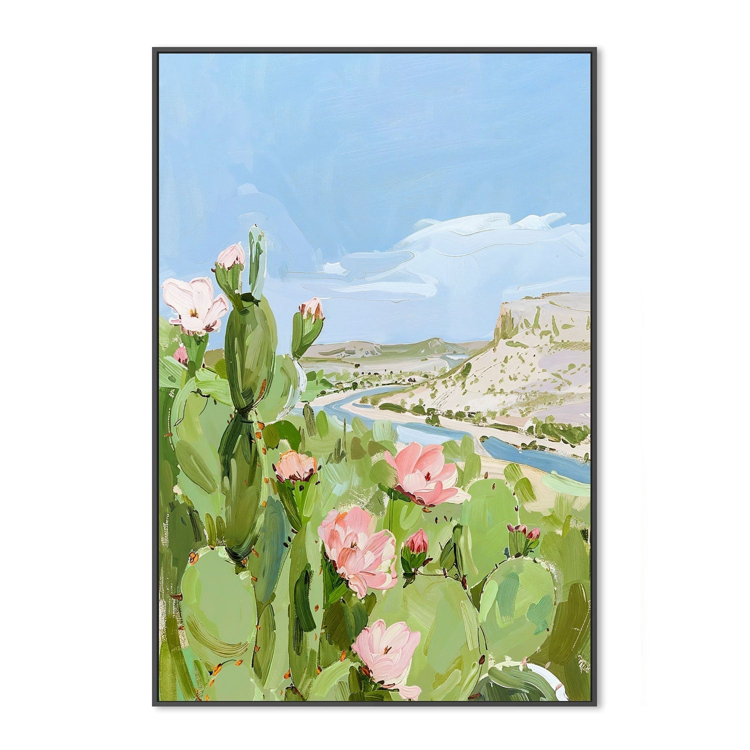 wall-art-print-canvas-poster-framed-Cactus , By Lady Hana-3
