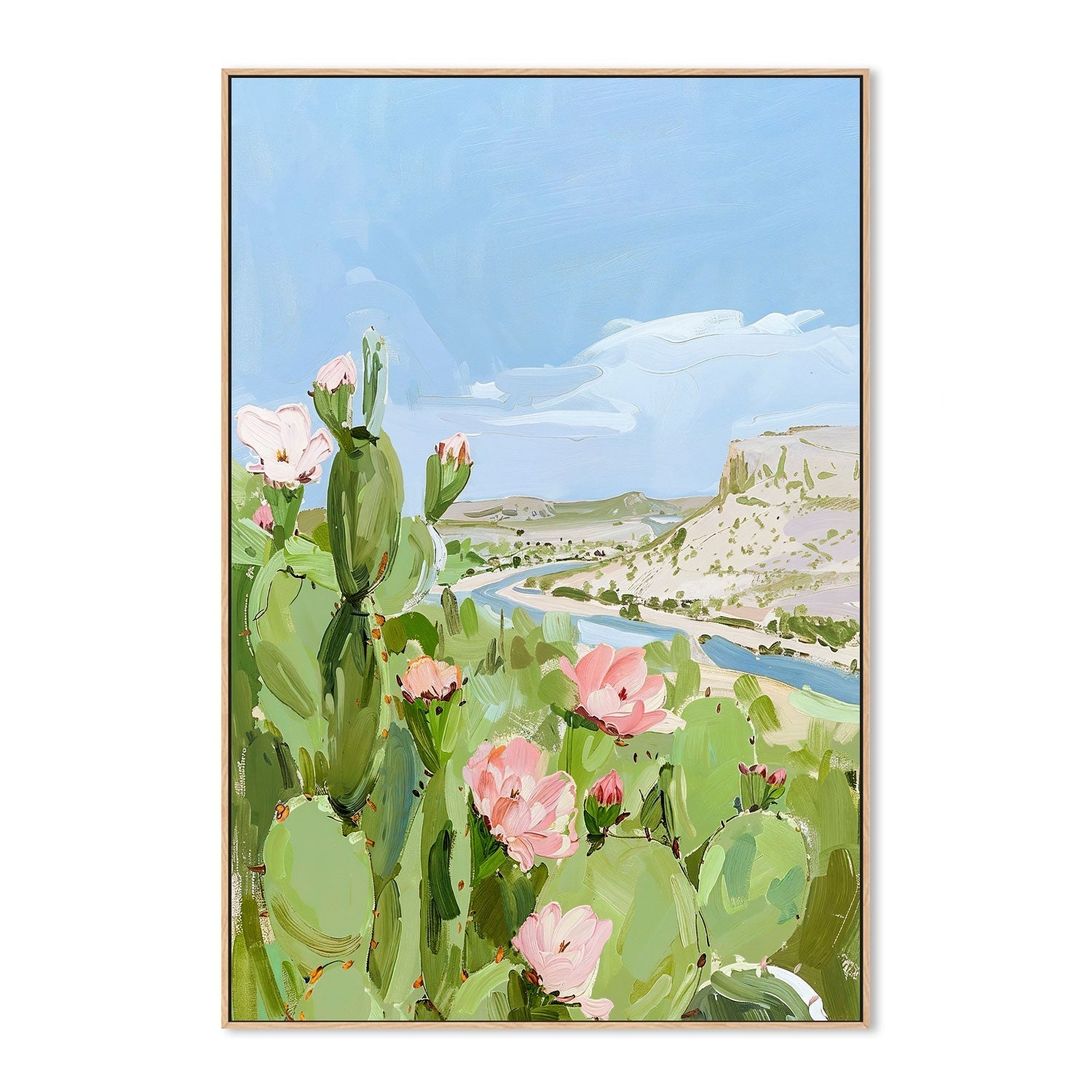 wall-art-print-canvas-poster-framed-Cactus , By Lady Hana-4