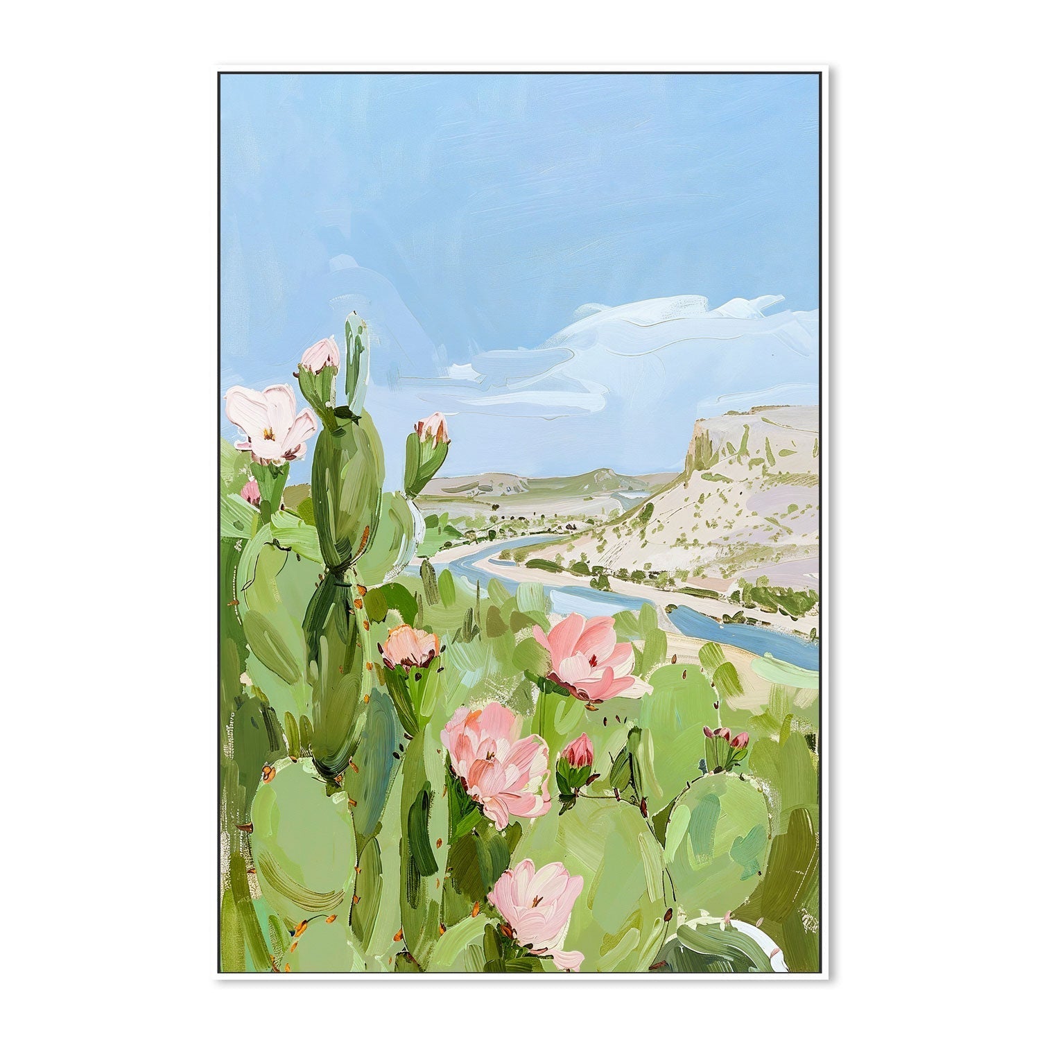 wall-art-print-canvas-poster-framed-Cactus , By Lady Hana-5