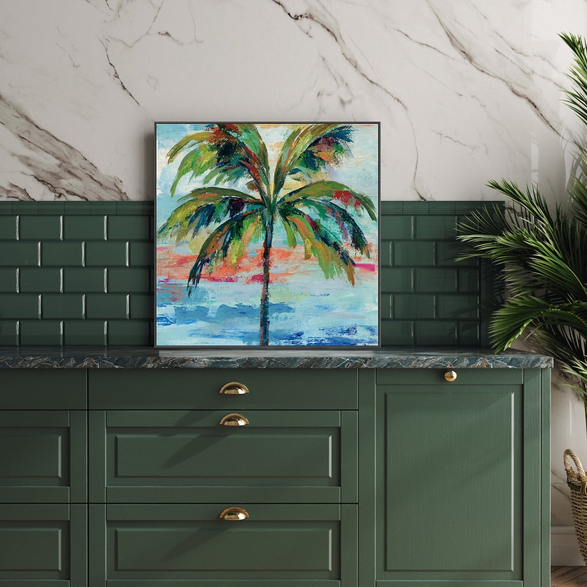 wall-art-print-canvas-poster-framed-California Palm, Style A , By Silvia Vassileva-GIOIA-WALL-ART