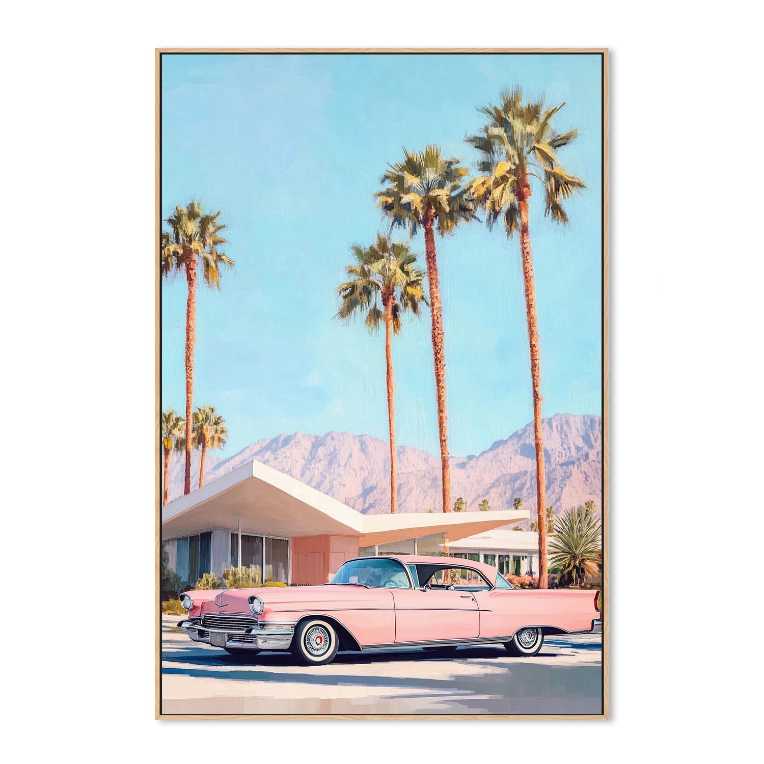 wall-art-print-canvas-poster-framed-California Vintage Car , By Melloi Art Prints-4