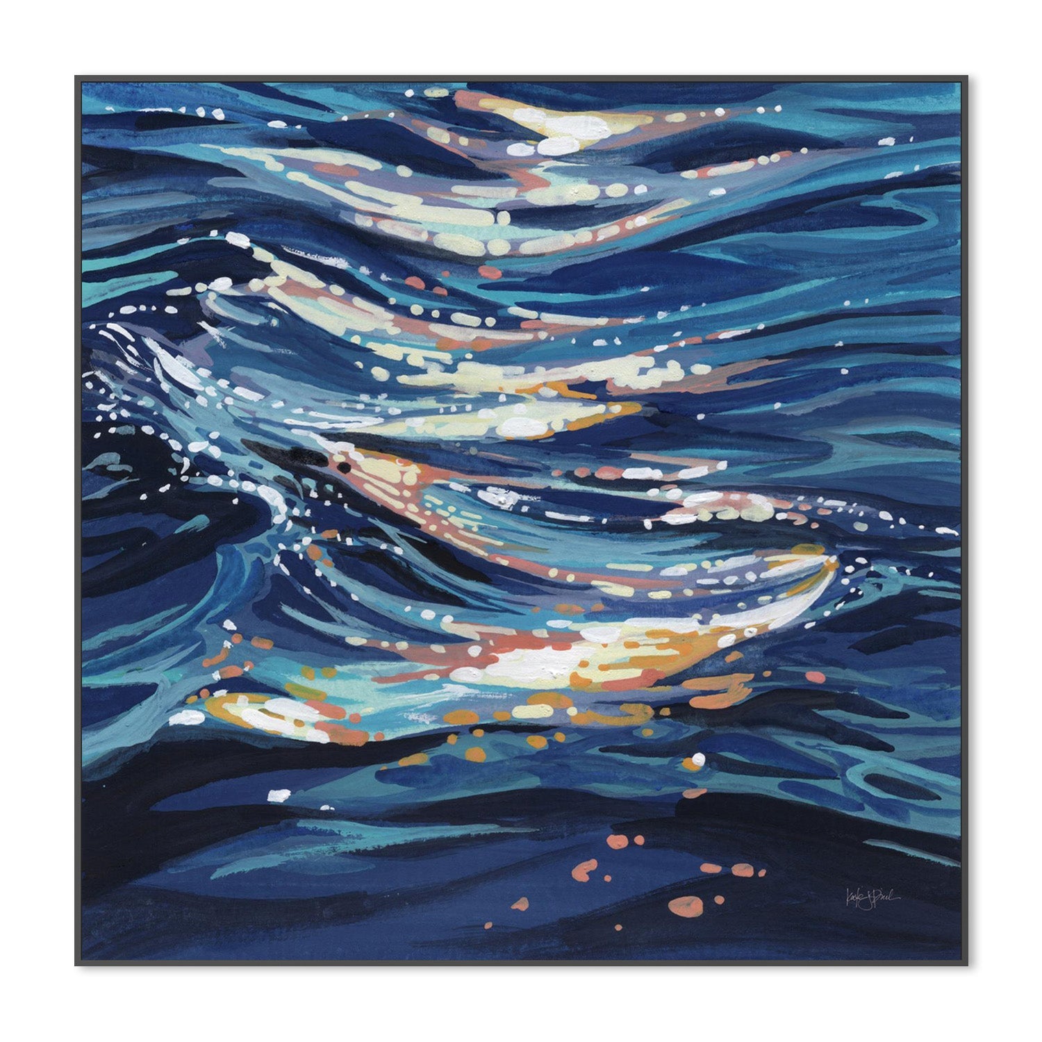 wall-art-print-canvas-poster-framed-Calm Ocean Water-3