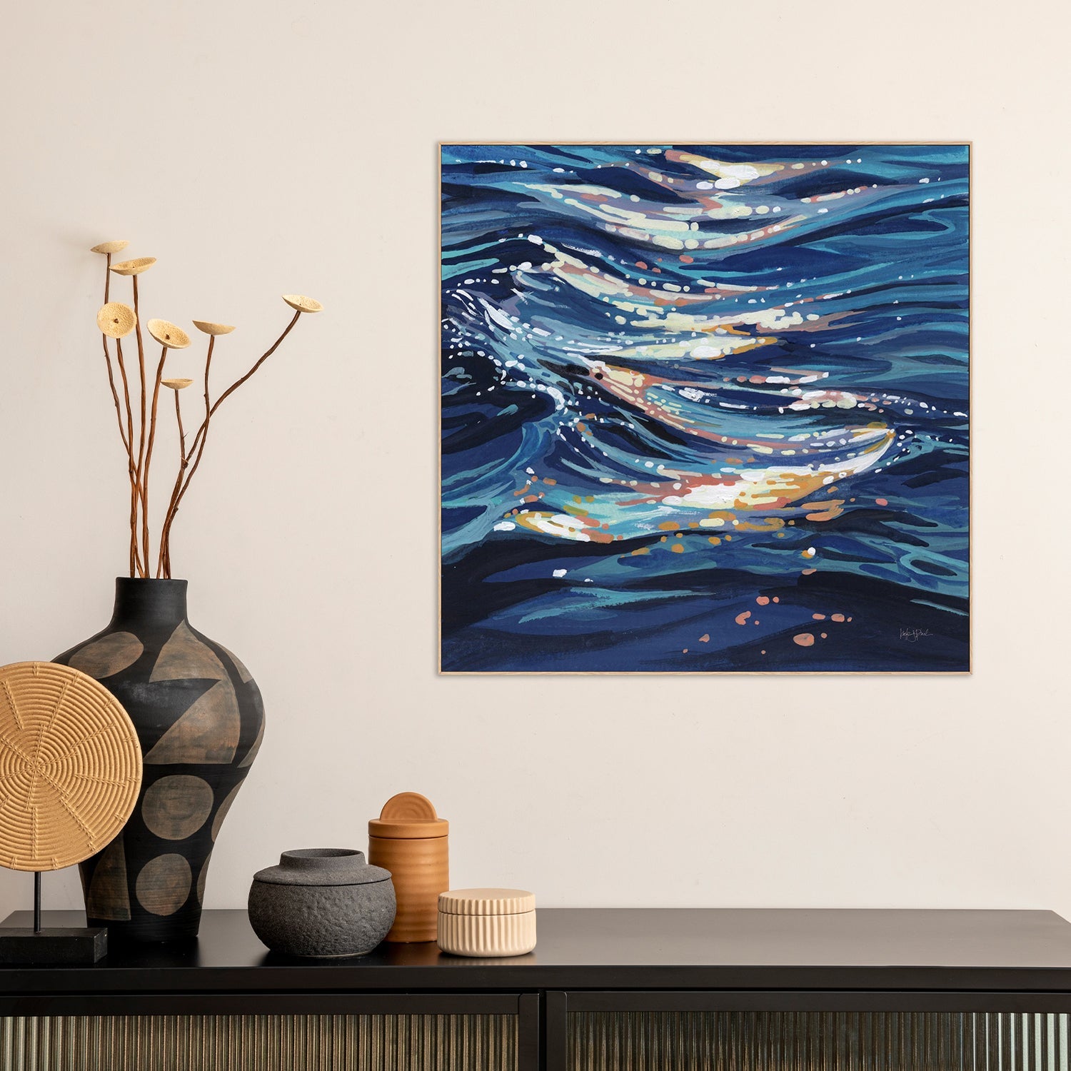 wall-art-print-canvas-poster-framed-Calm Ocean Water-9