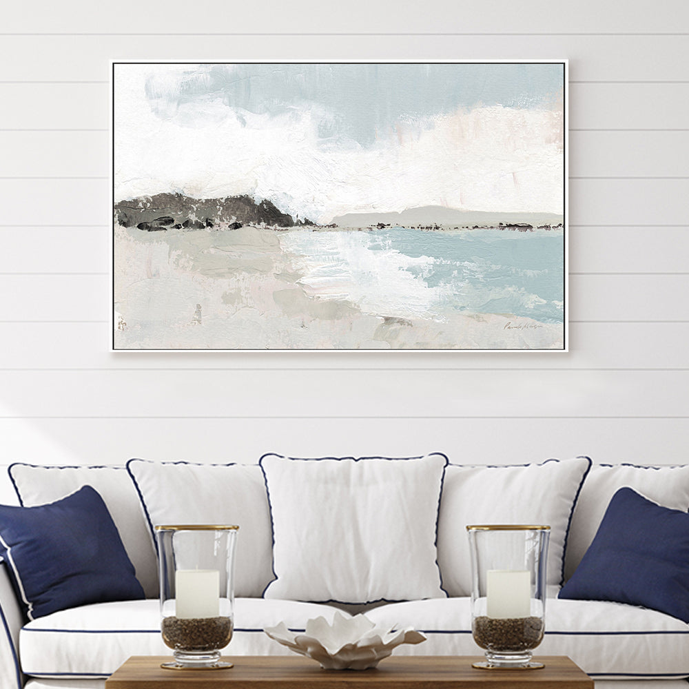 wall-art-print-canvas-poster-framed-Calm Water Neutral-by-Pamela Munger-Gioia Wall Art