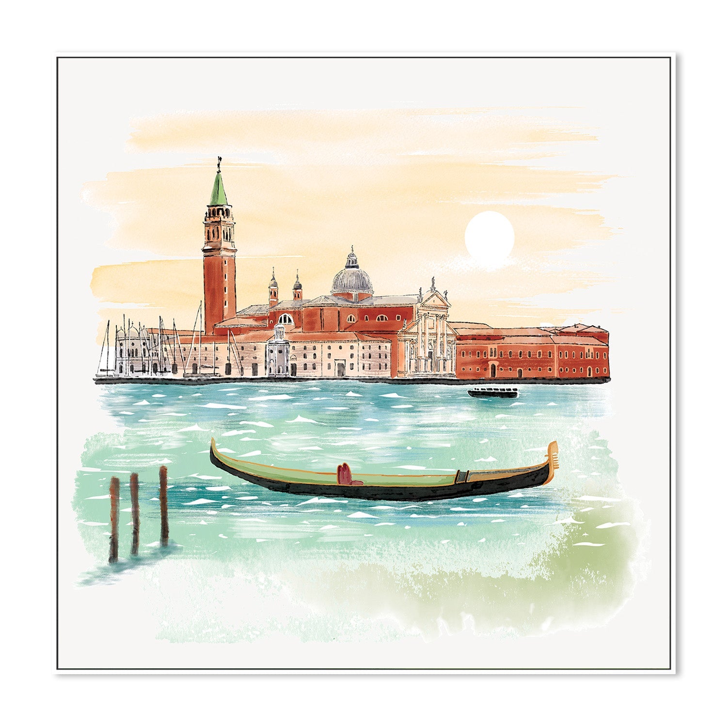 wall-art-print-canvas-poster-framed-Canal Serenade-5