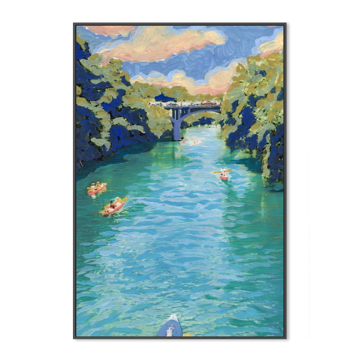 wall-art-print-canvas-poster-framed-Canoeing , By Eleanor Baker-3