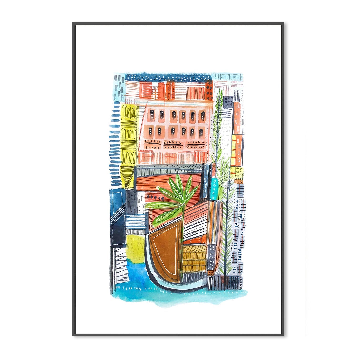 wall-art-print-canvas-poster-framed-Carribean Queen-3