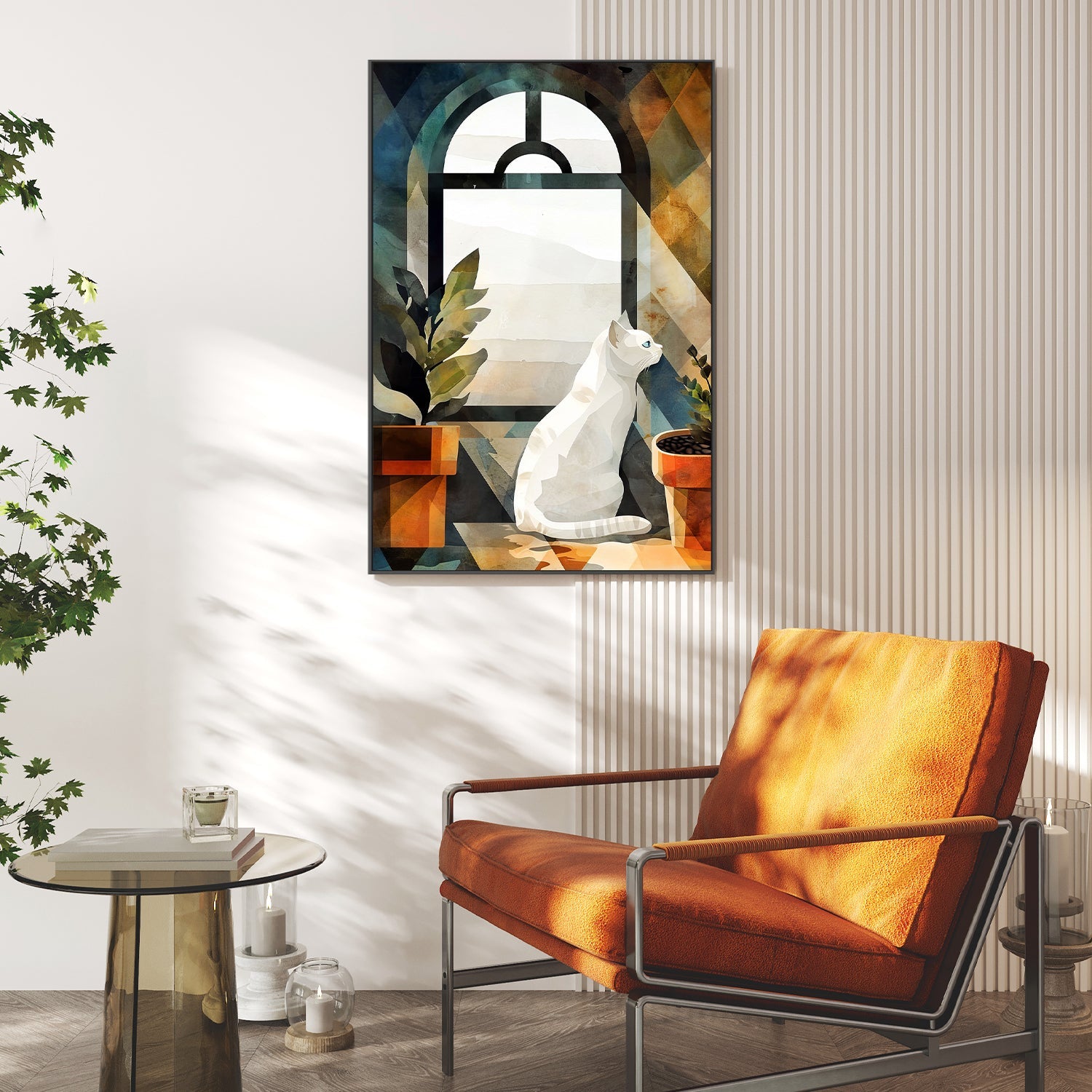wall-art-print-canvas-poster-framed-Cat's life 6-7