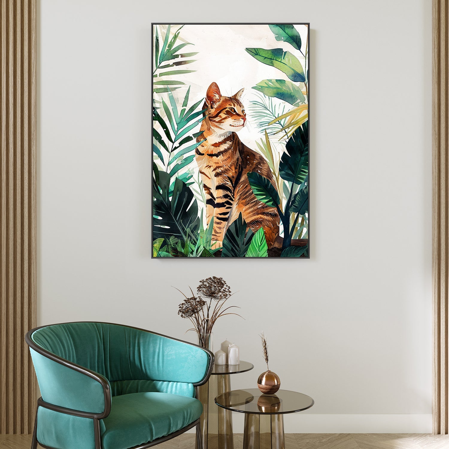 wall-art-print-canvas-poster-framed-Cat's life 8-7