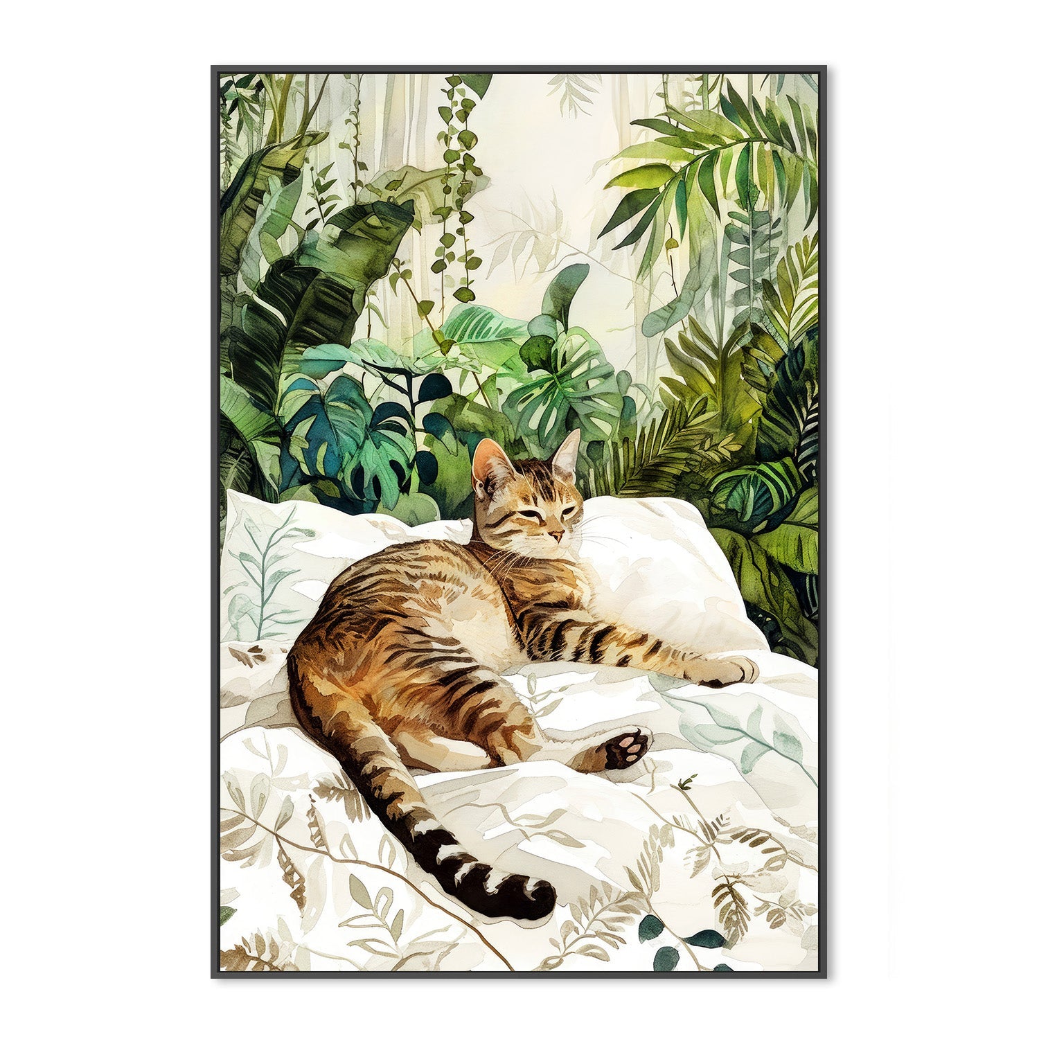 wall-art-print-canvas-poster-framed-Cats Life-3