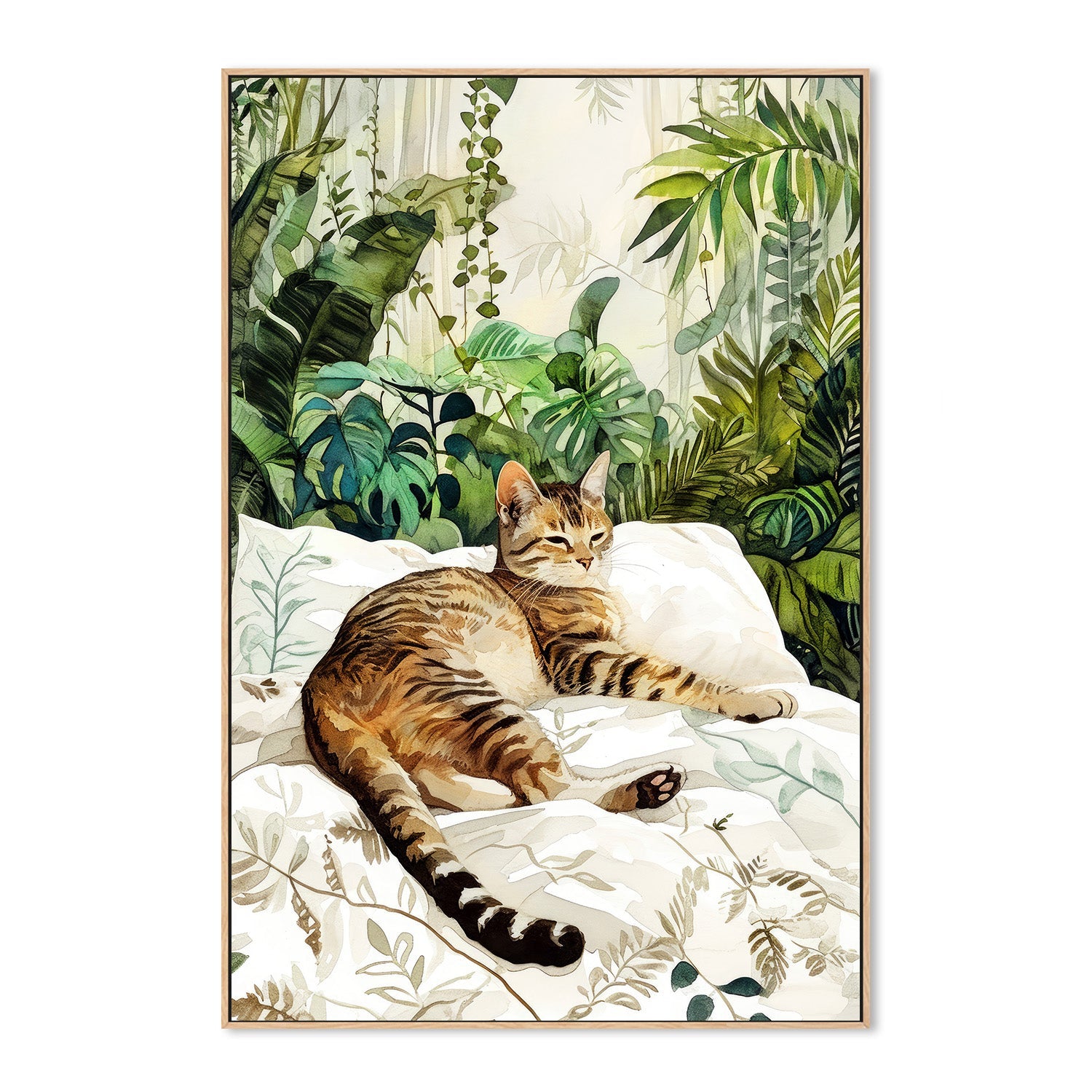 wall-art-print-canvas-poster-framed-Cats Life-4