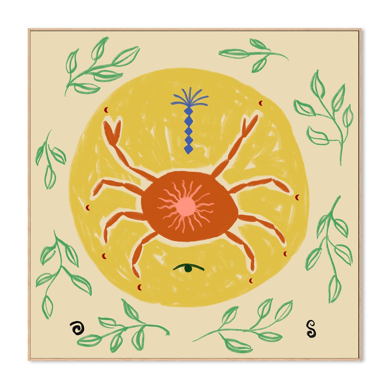 wall-art-print-canvas-poster-framed-Celestial Crab Dance-4